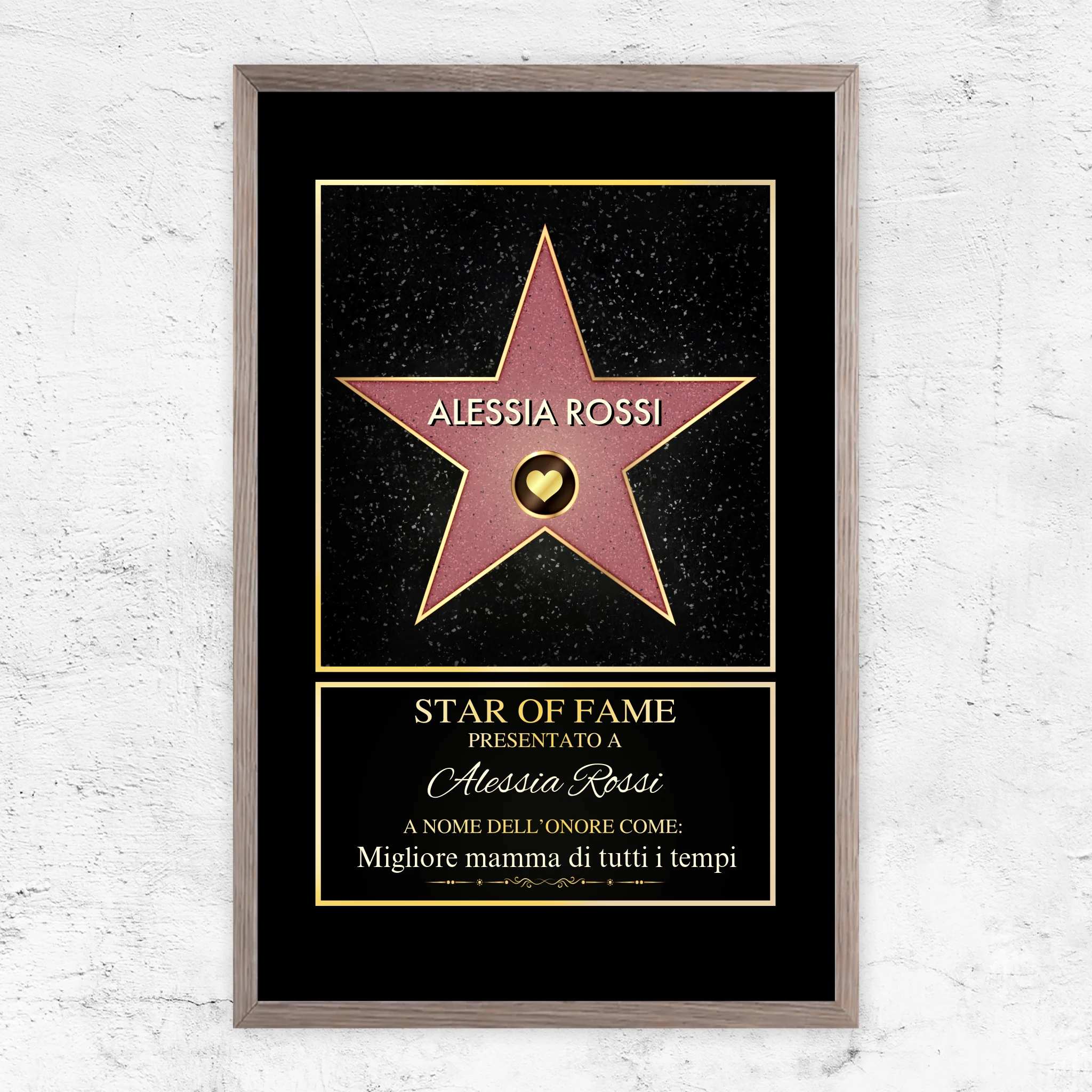 Poster personalizzato “Star of Fame”