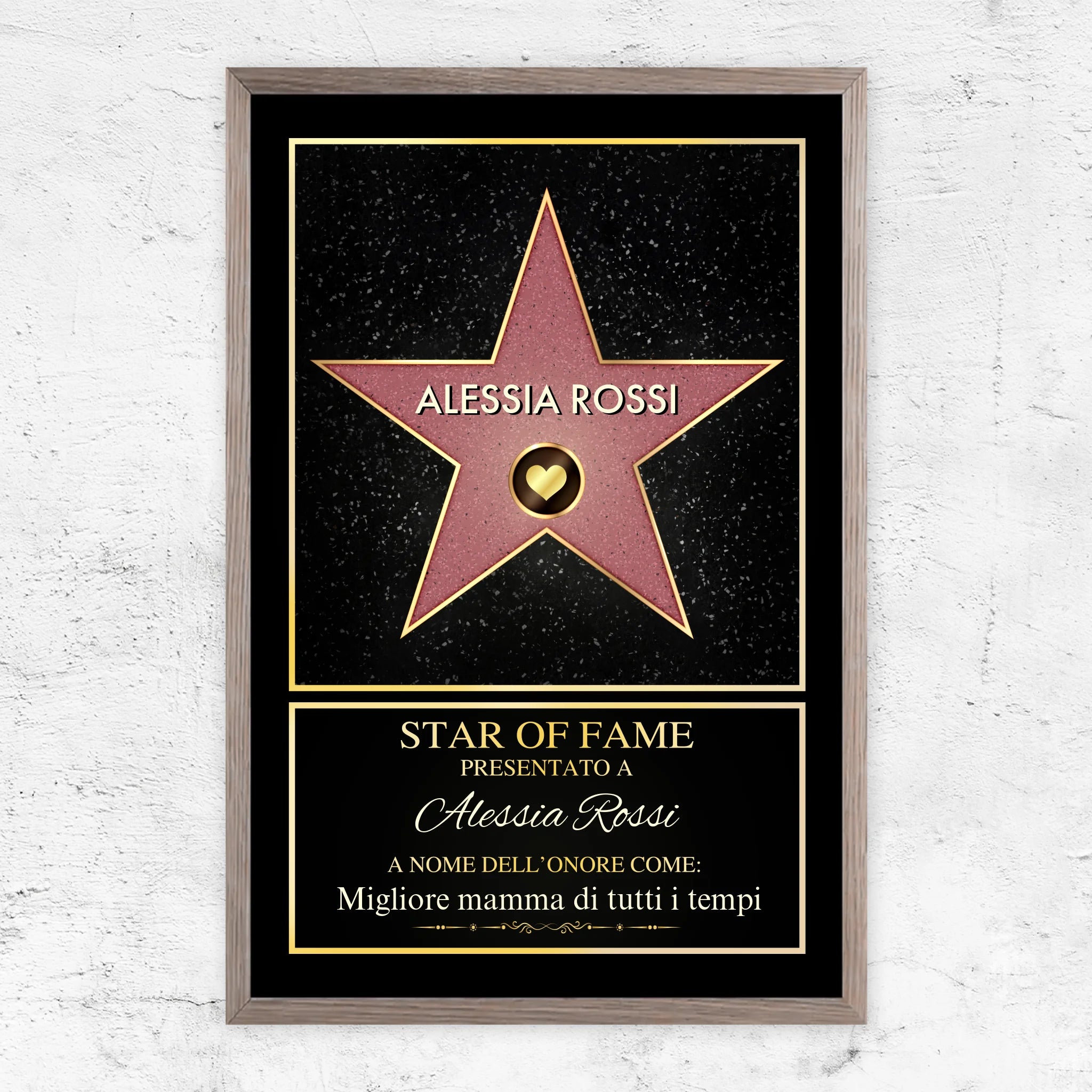 Poster personalizzato “Star of Fame”