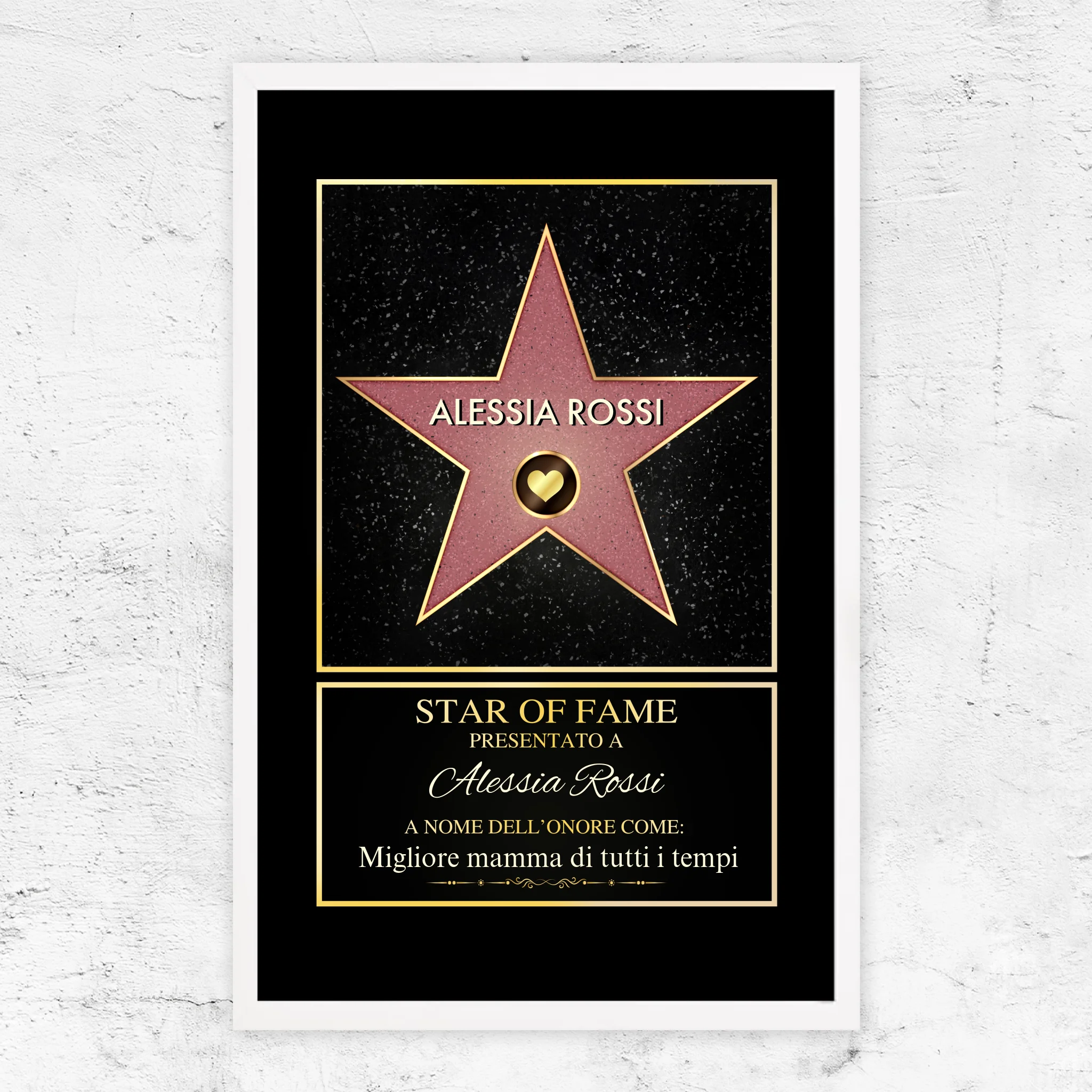 Poster personalizzato “Star of Fame”