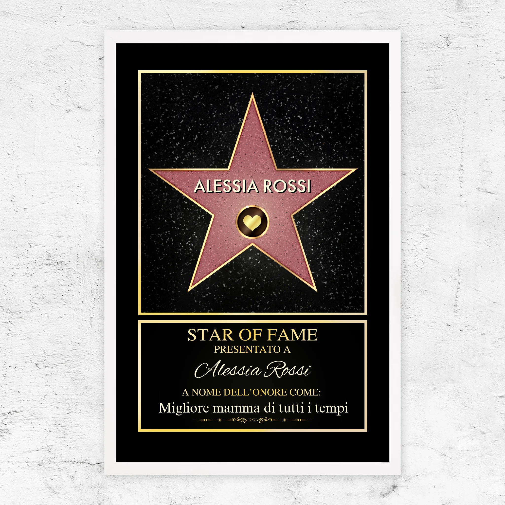 Poster personalizzato “Star of Fame”