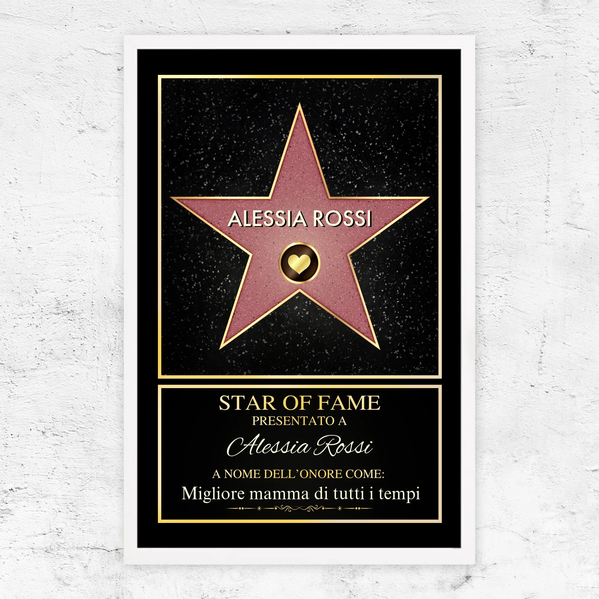Poster personalizzato “Star of Fame”