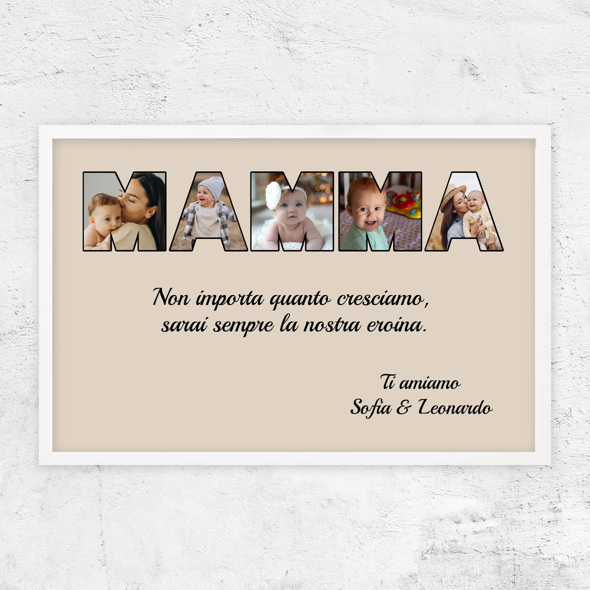 Poster personalizzato “Mamma rimane la mia eroina"