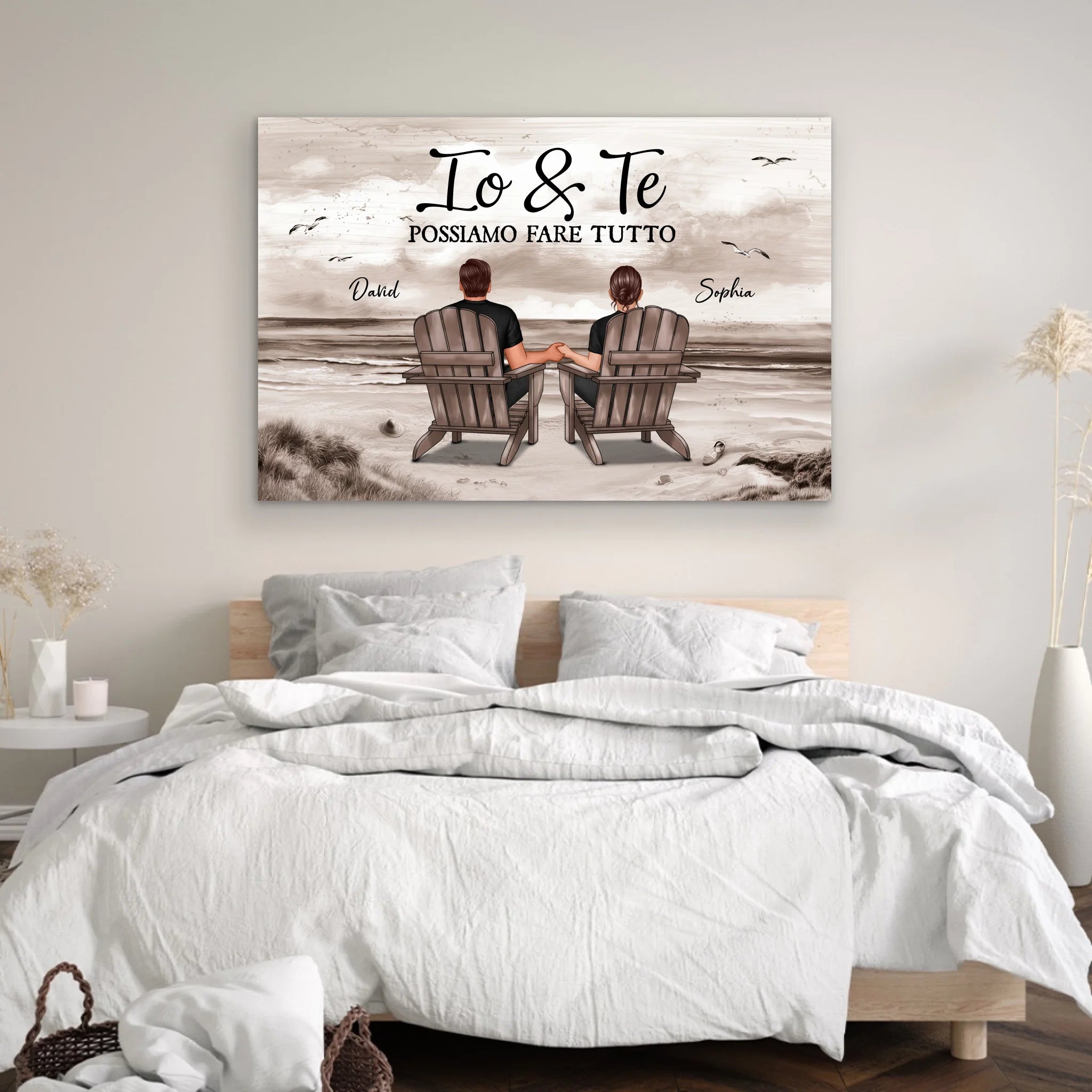 Tela personalizzata “Io e te possiamo fare tutto”