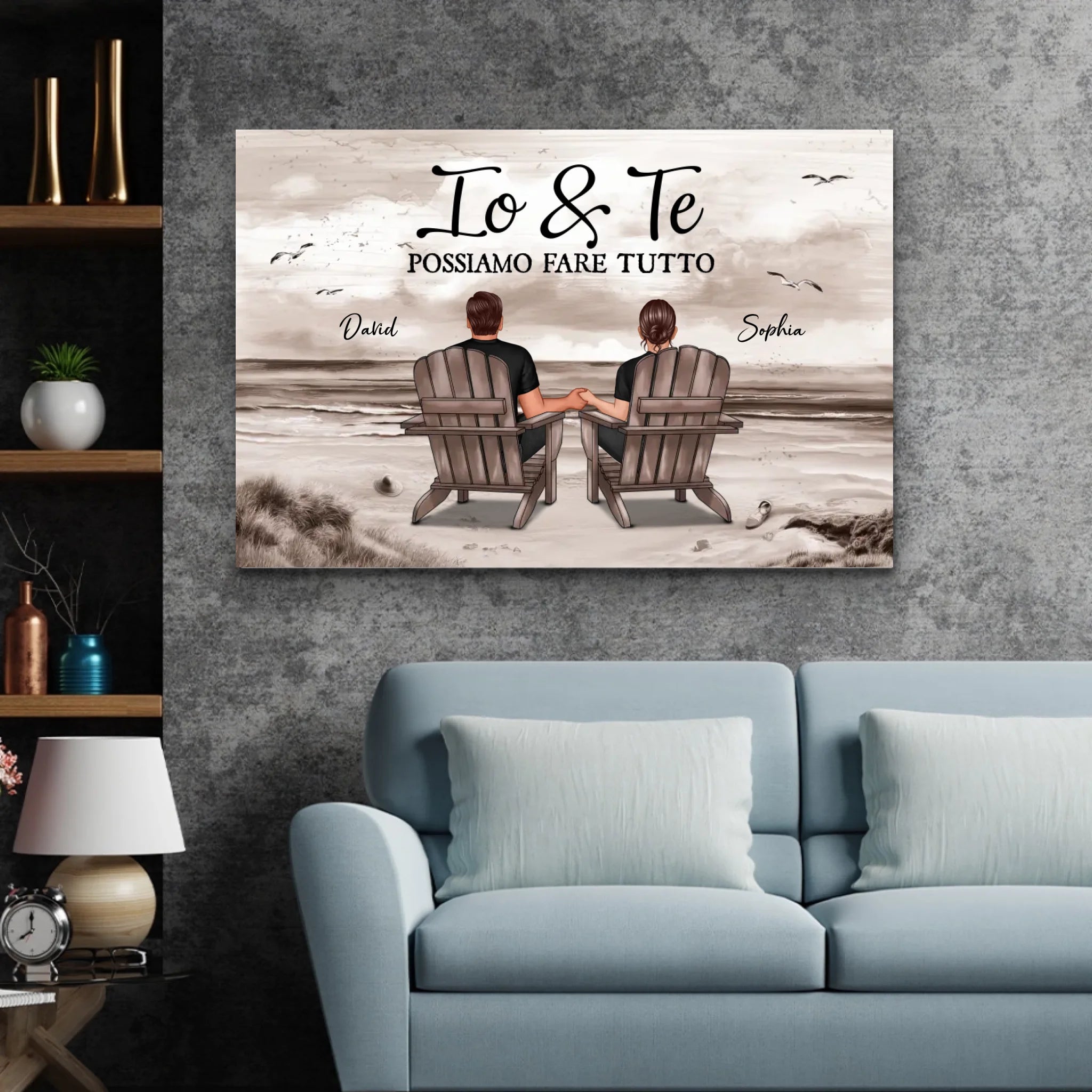 Tela personalizzata “Io e te possiamo fare tutto”