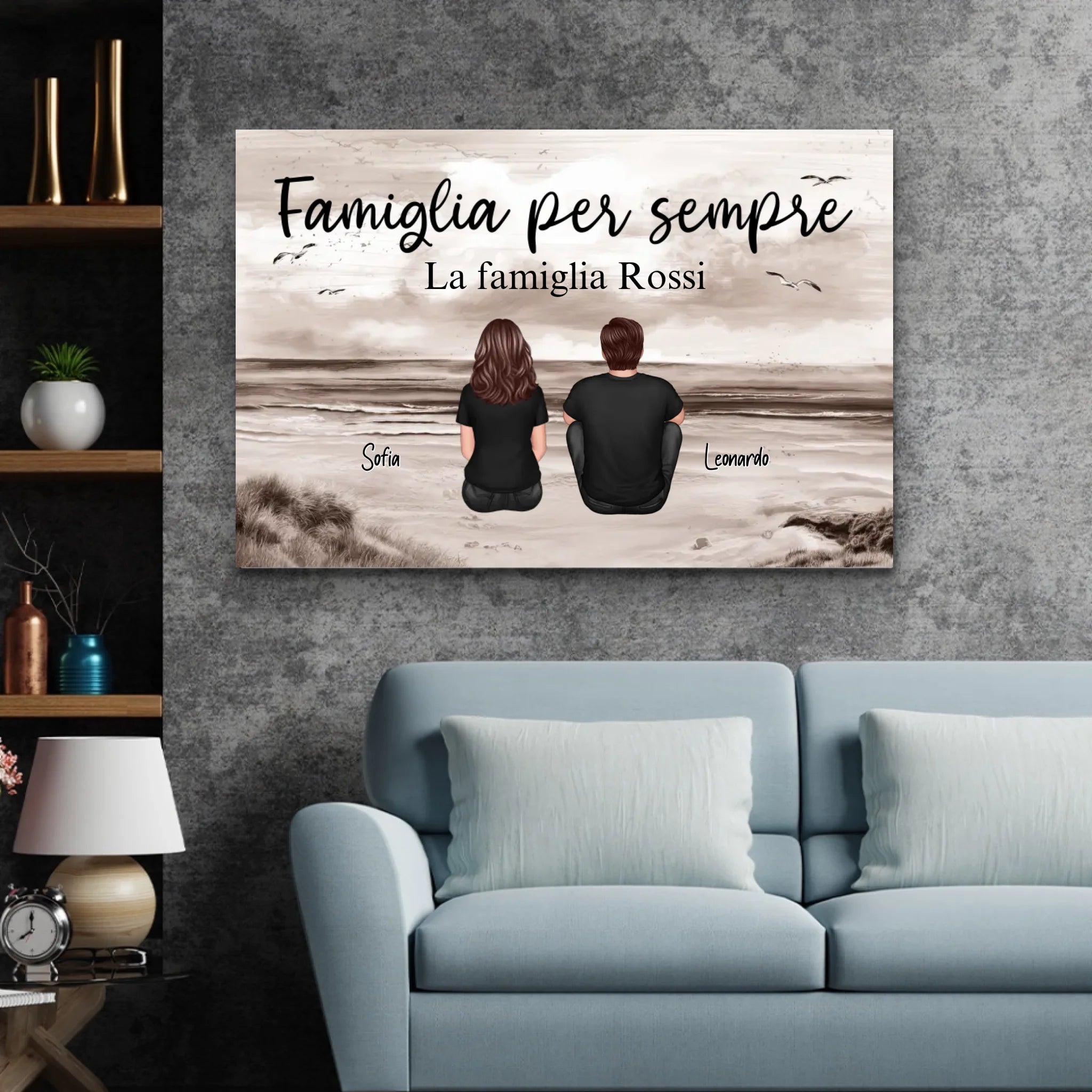 Tela personalizzata "Famiglia per sempre"