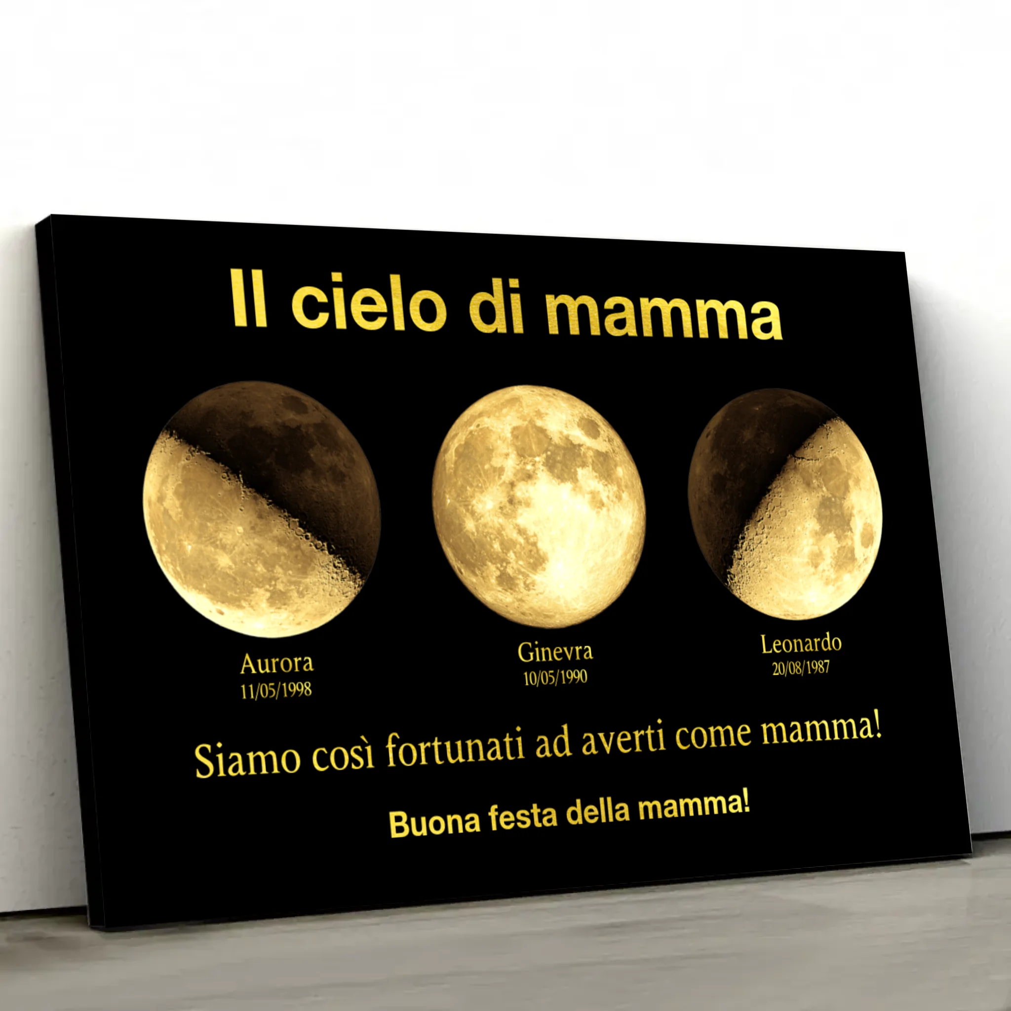Tela personalizzata "L'universo della mamma"