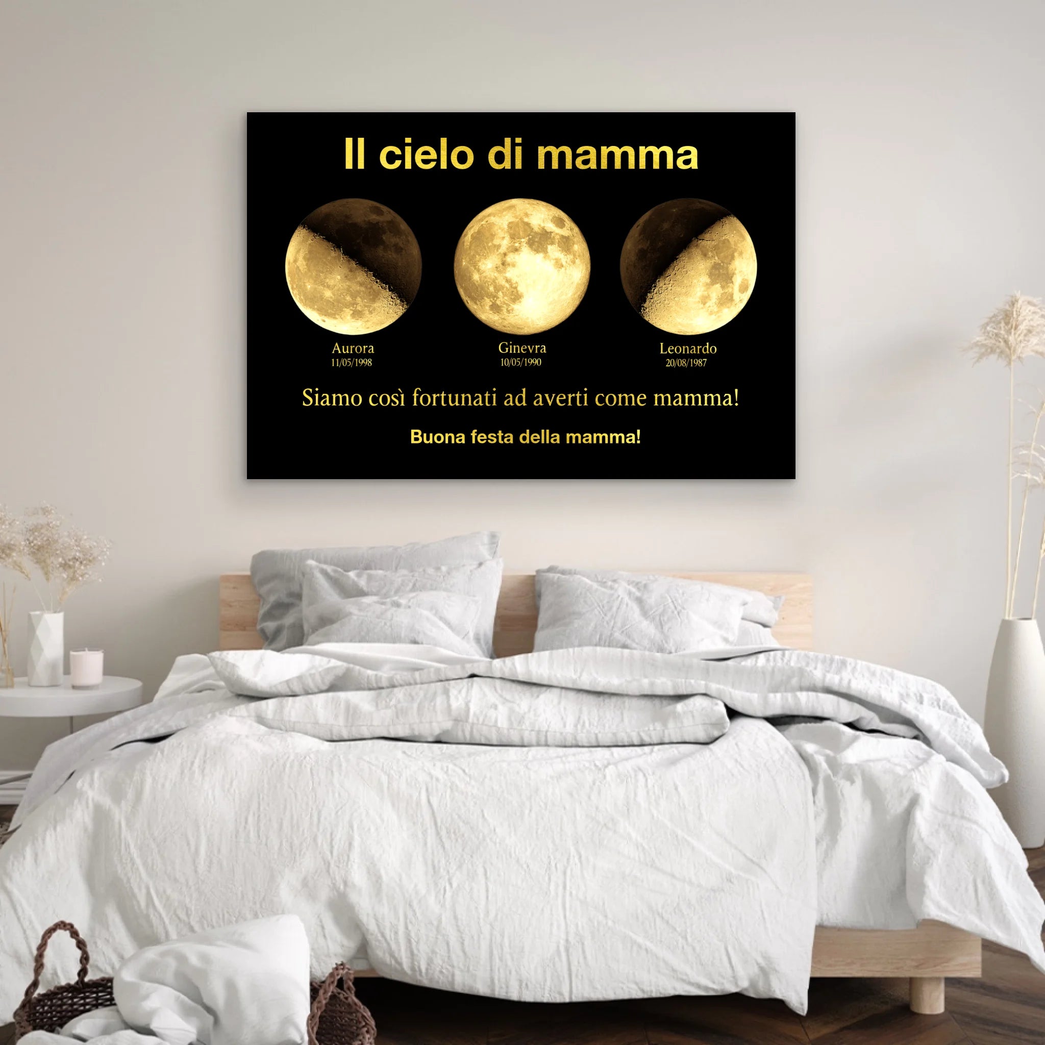 Tela personalizzata "L'universo della mamma"