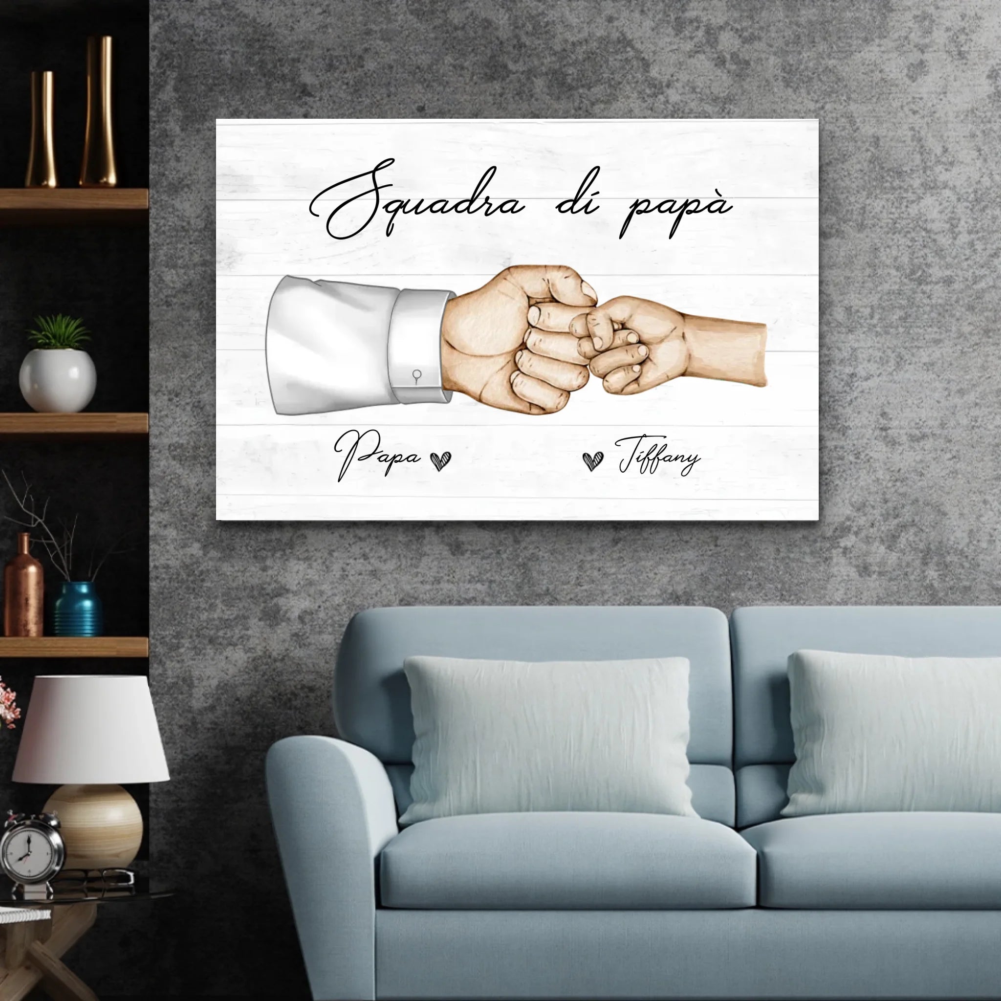Tela personalizzata "La Squadra di Papà"