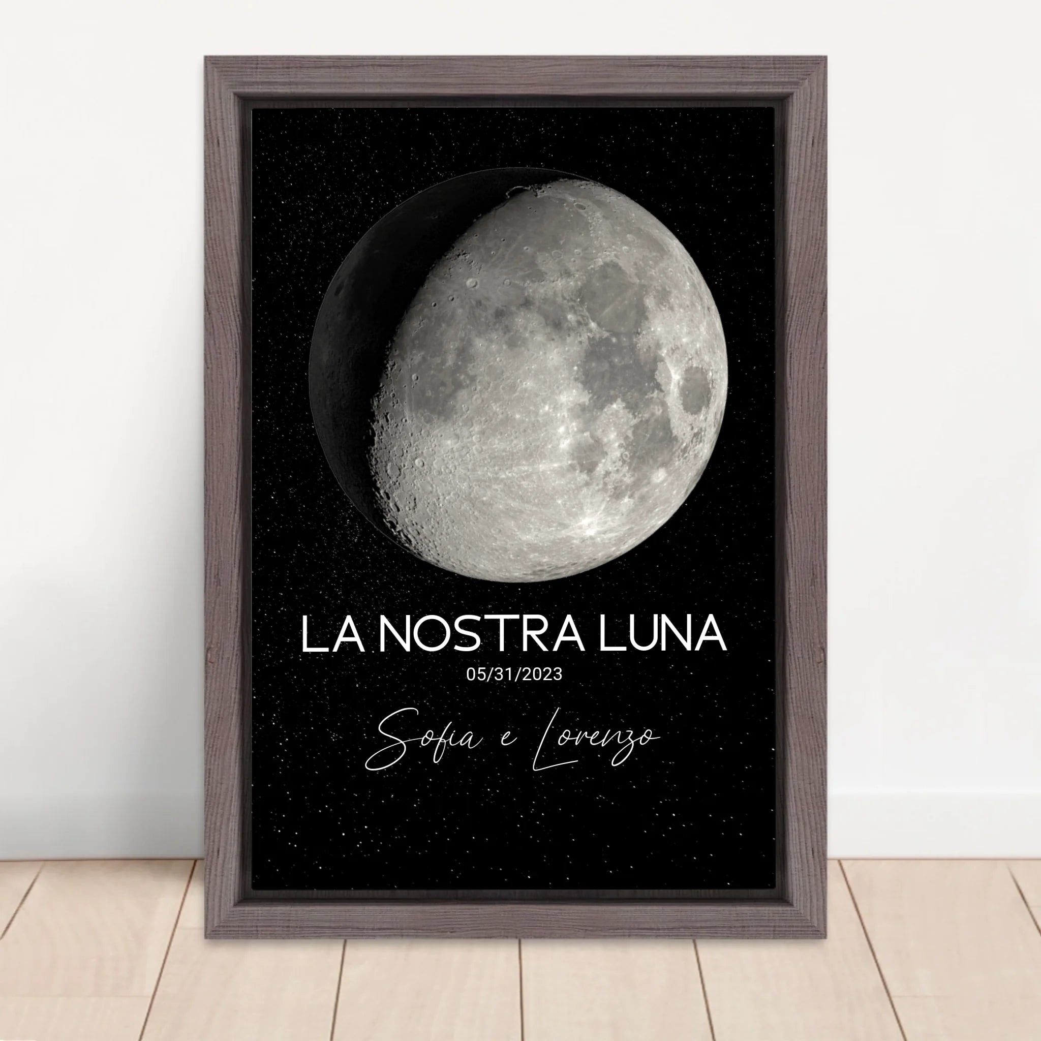 Vertical Framed  Canvas-Oak 2026