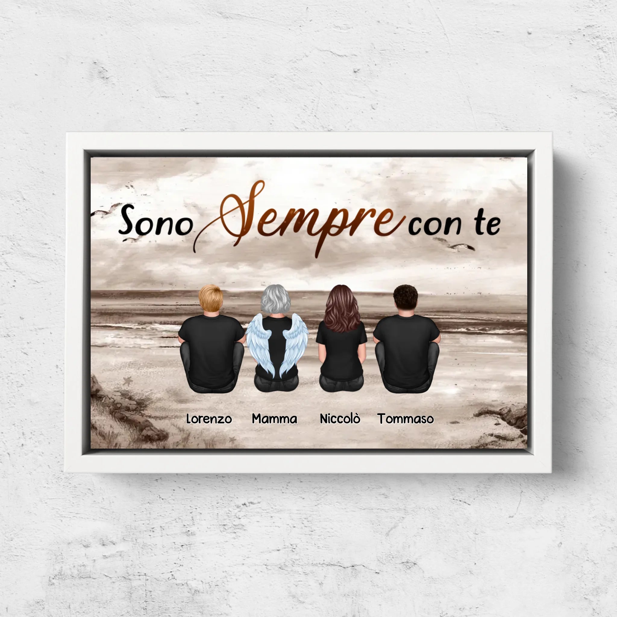 Tela personalizzata "Siamo sempre con te - Familiare scomparso"