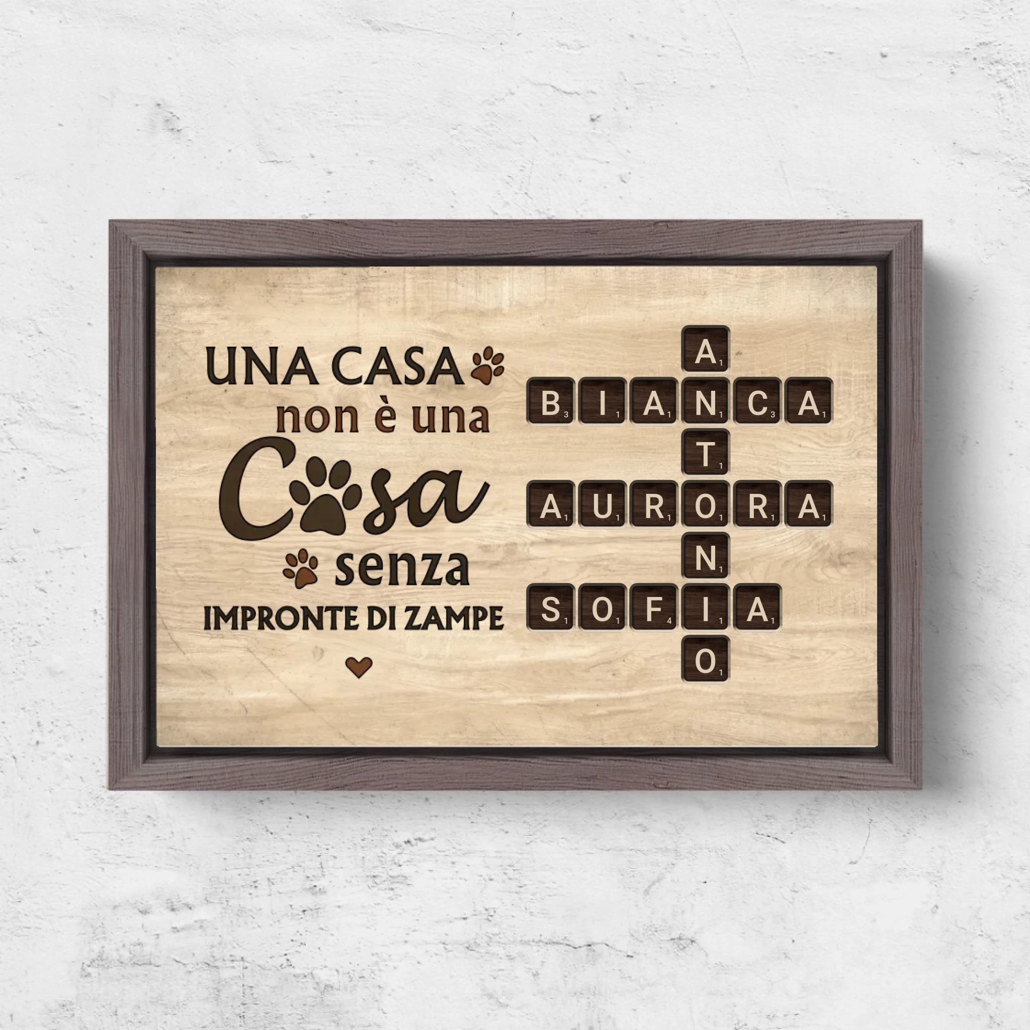 Horizontal Framd Canvas-Ovak