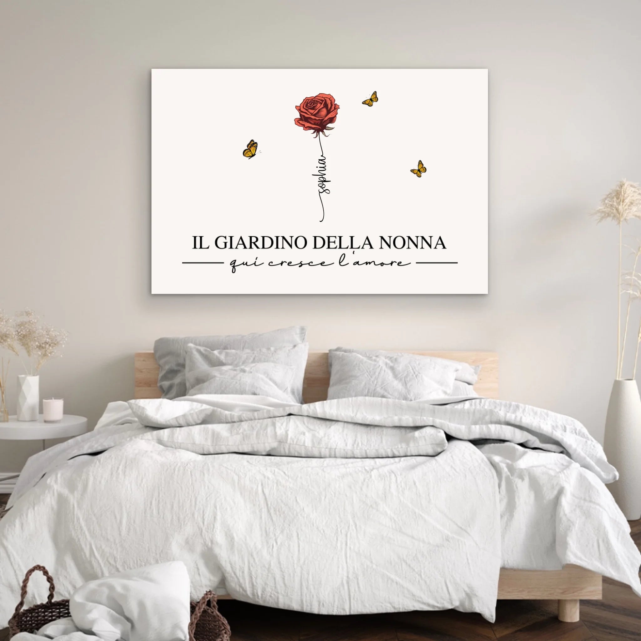 Tela personalizzata “Il giardino della nonna”