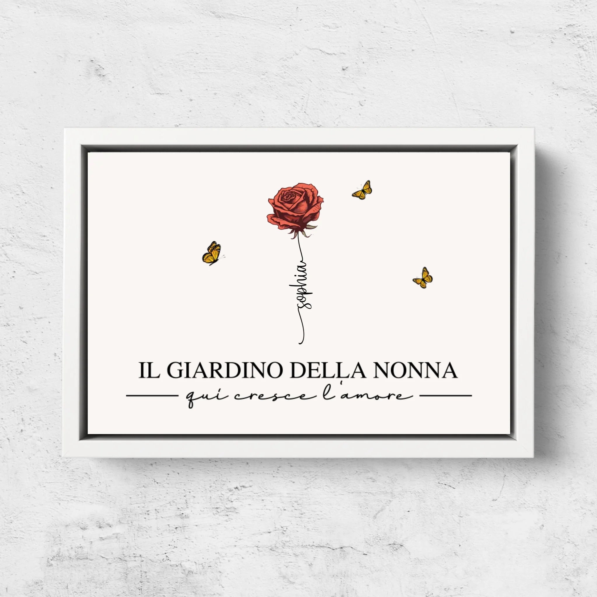 Tela personalizzata “Il giardino della nonna”