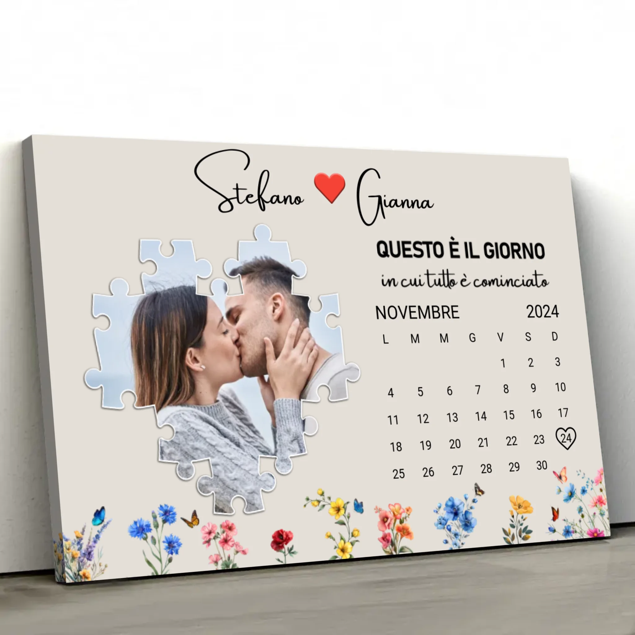 Tela personalizzata “Questo è il giorno in cui tutto è cominciato”