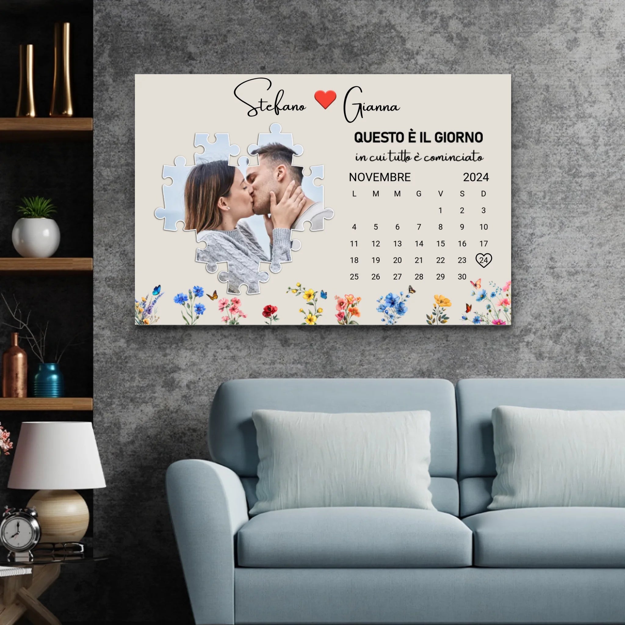 Tela personalizzata “Questo è il giorno in cui tutto è cominciato”