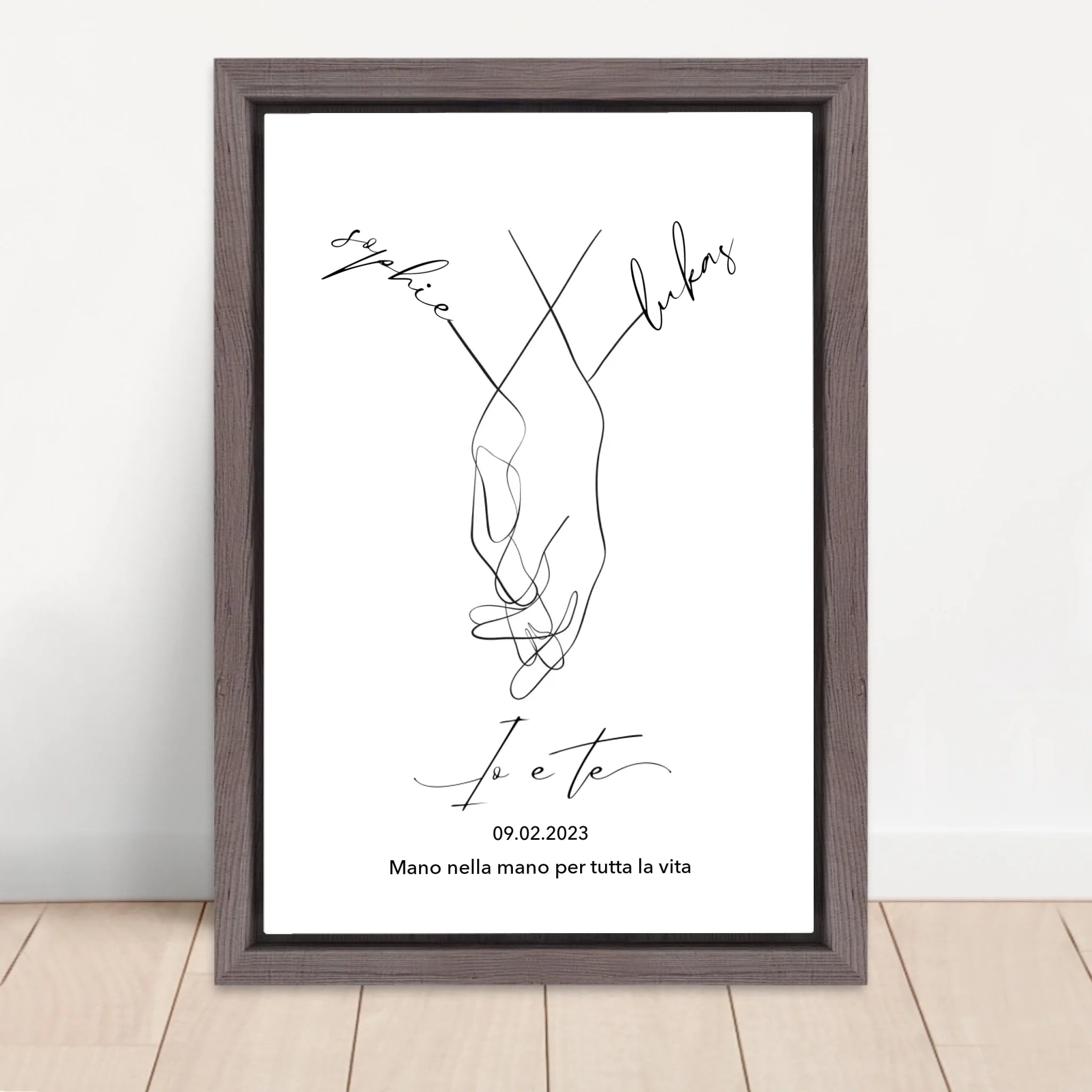 Vertical Framed  Canvas-Oak 2026