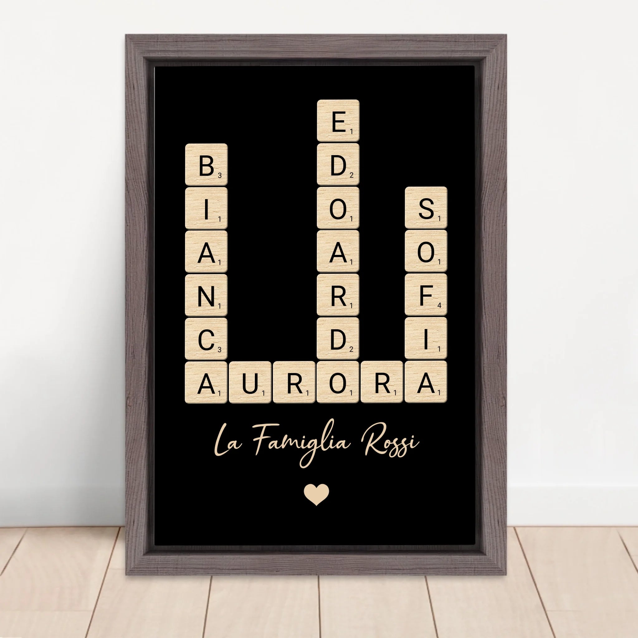 Vertical Framed  Canvas-Oak 2026
