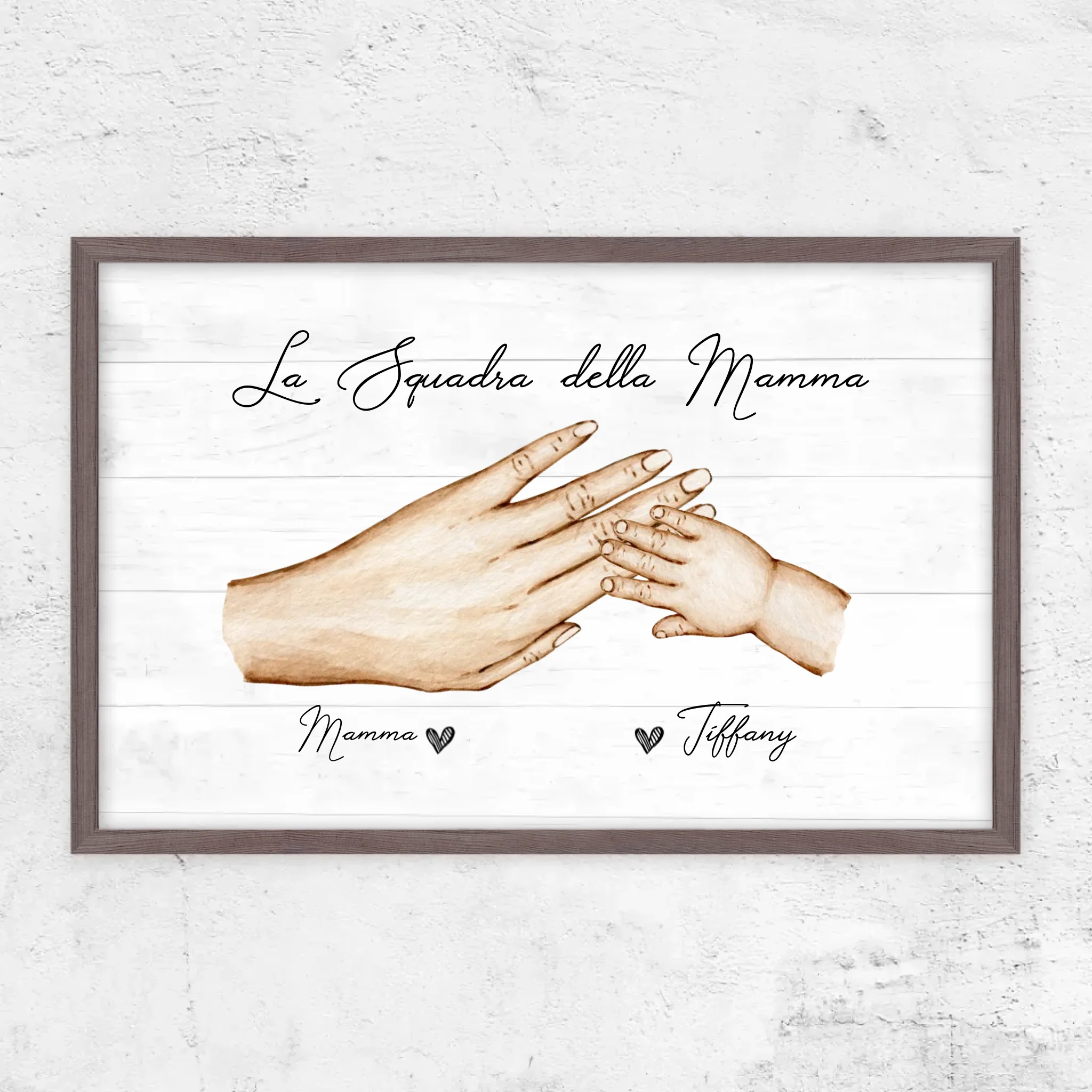 Poster personalizzato "La squadra di mamma"