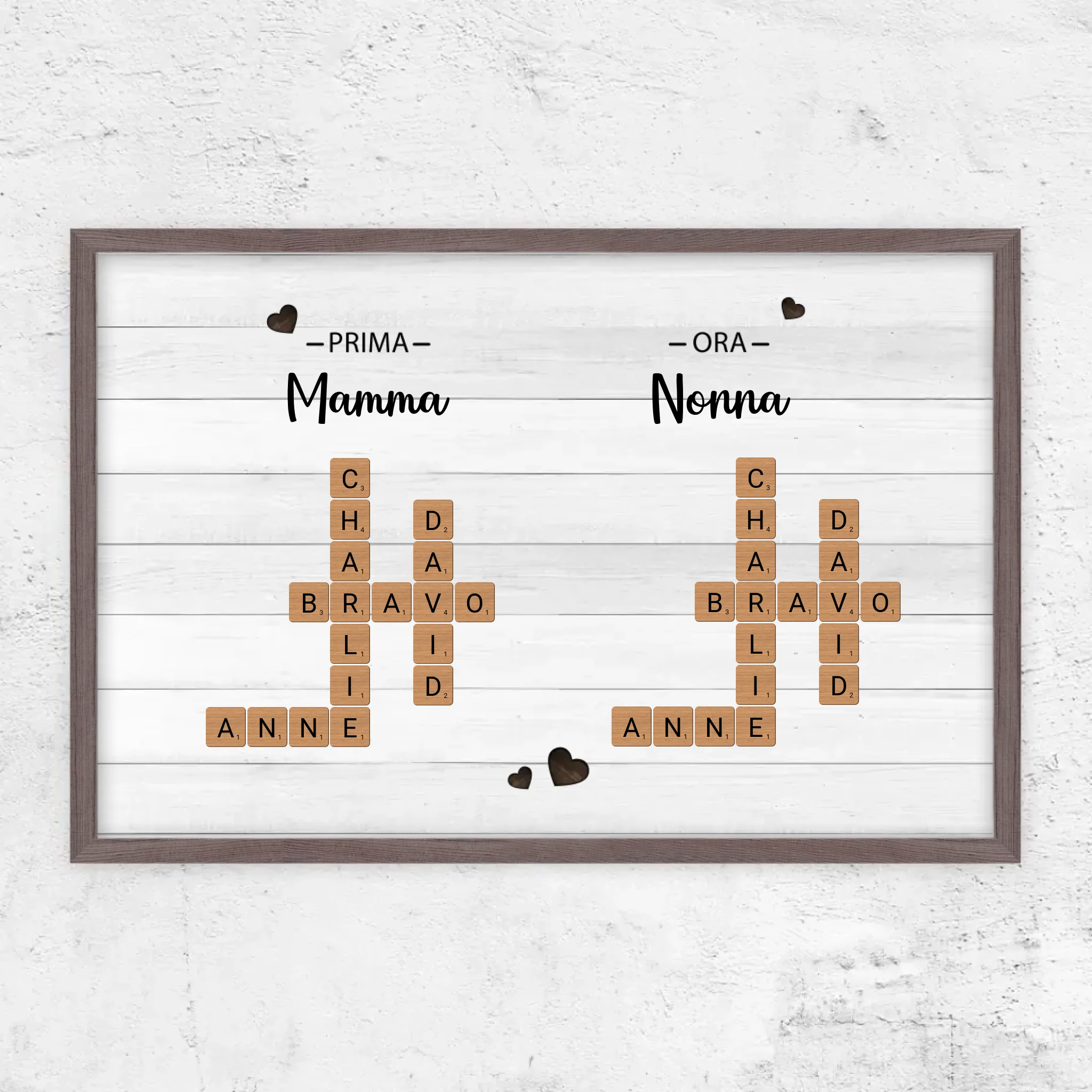 Poster personalizzato "Prima mamma, ora nonna - Cruciverba"