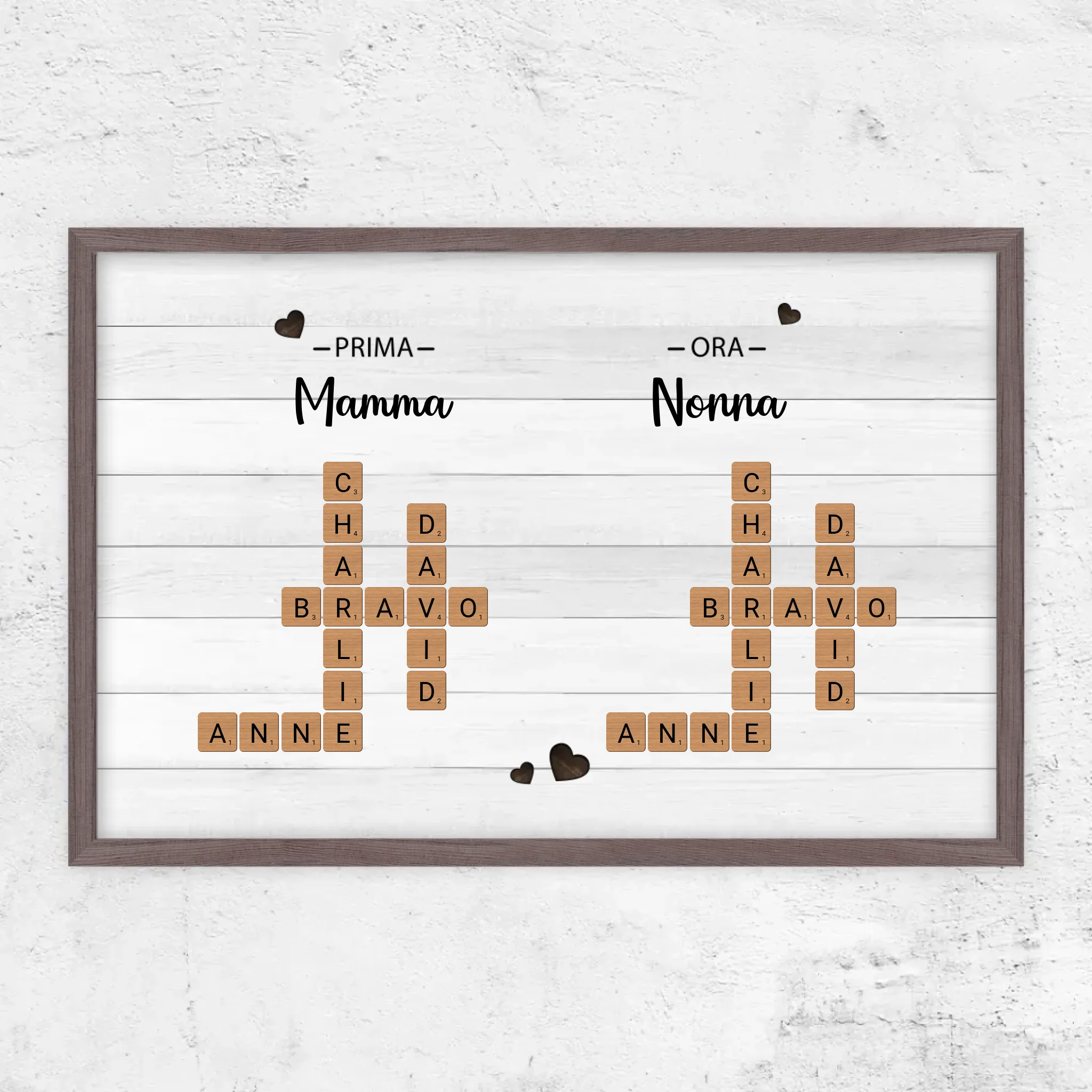 Poster personalizzato "Prima mamma, ora nonna - Cruciverba"