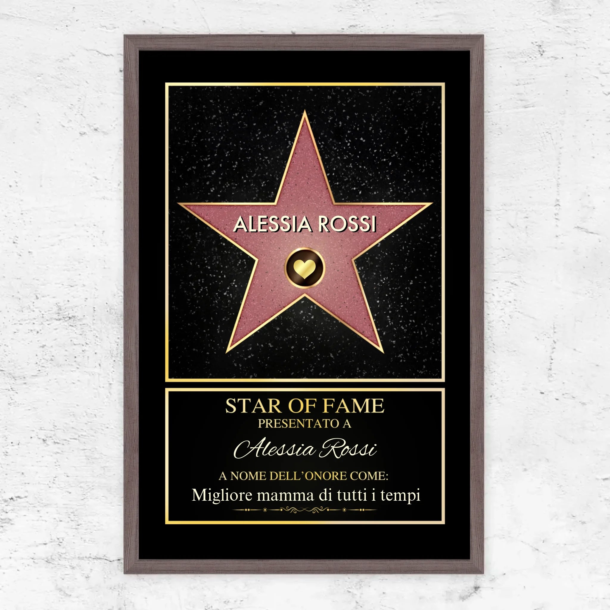 Poster personalizzato “Star of Fame”