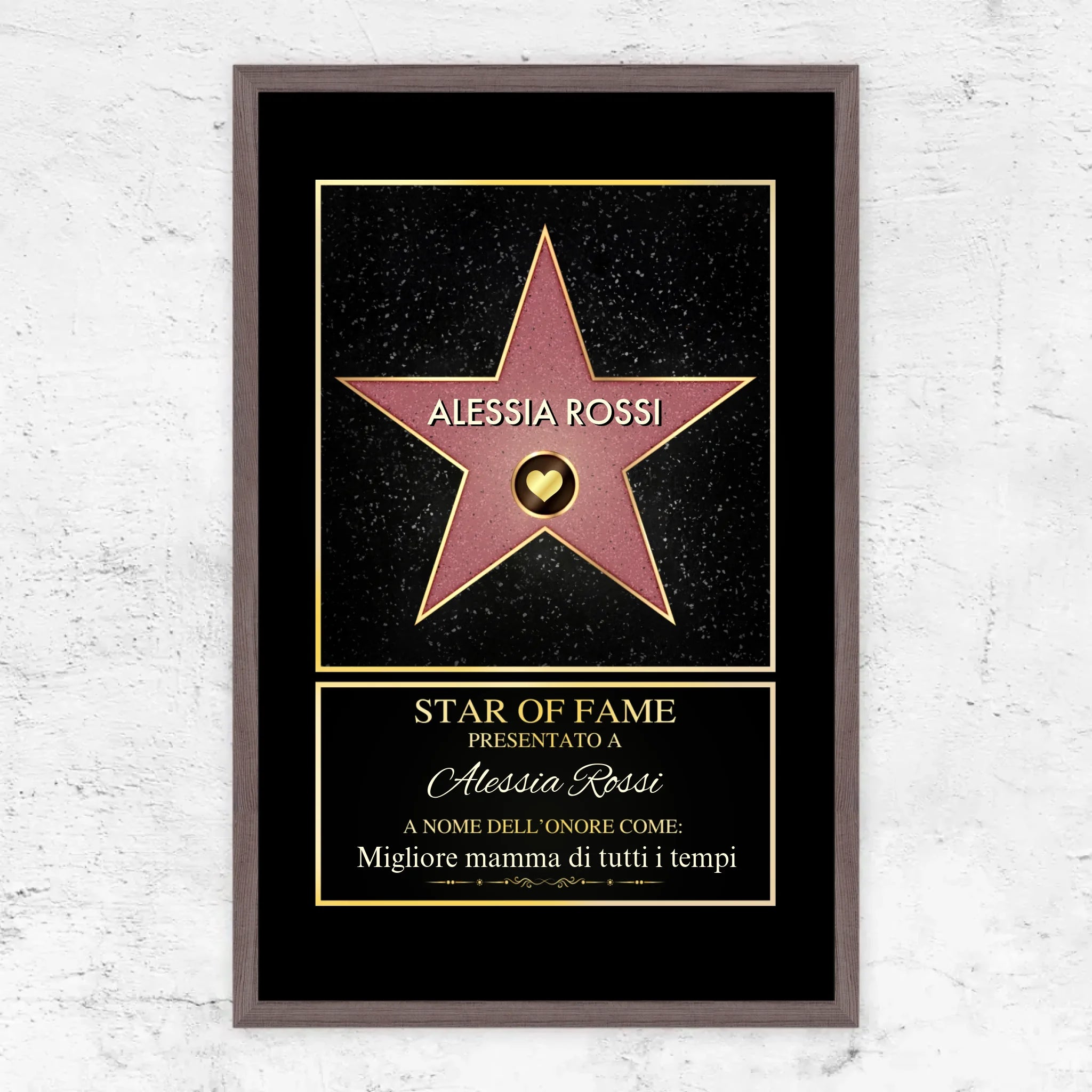 Poster personalizzato “Star of Fame”