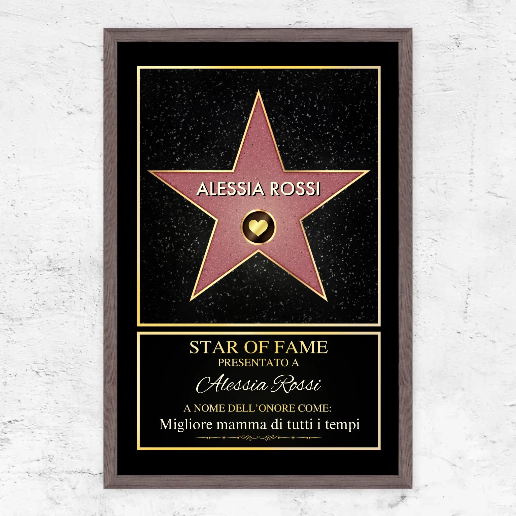 Poster personalizzato “Star of Fame”