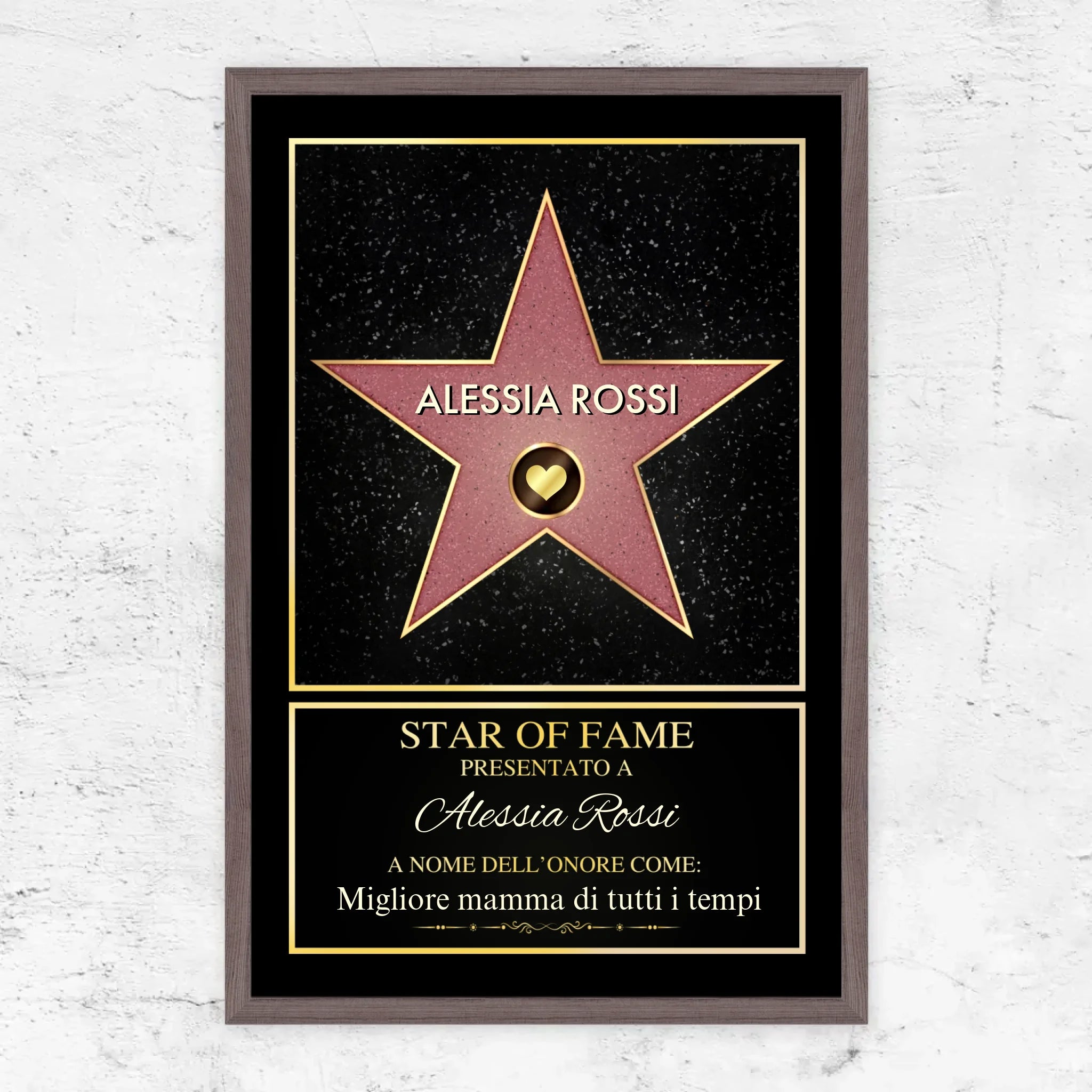Poster personalizzato “Star of Fame”