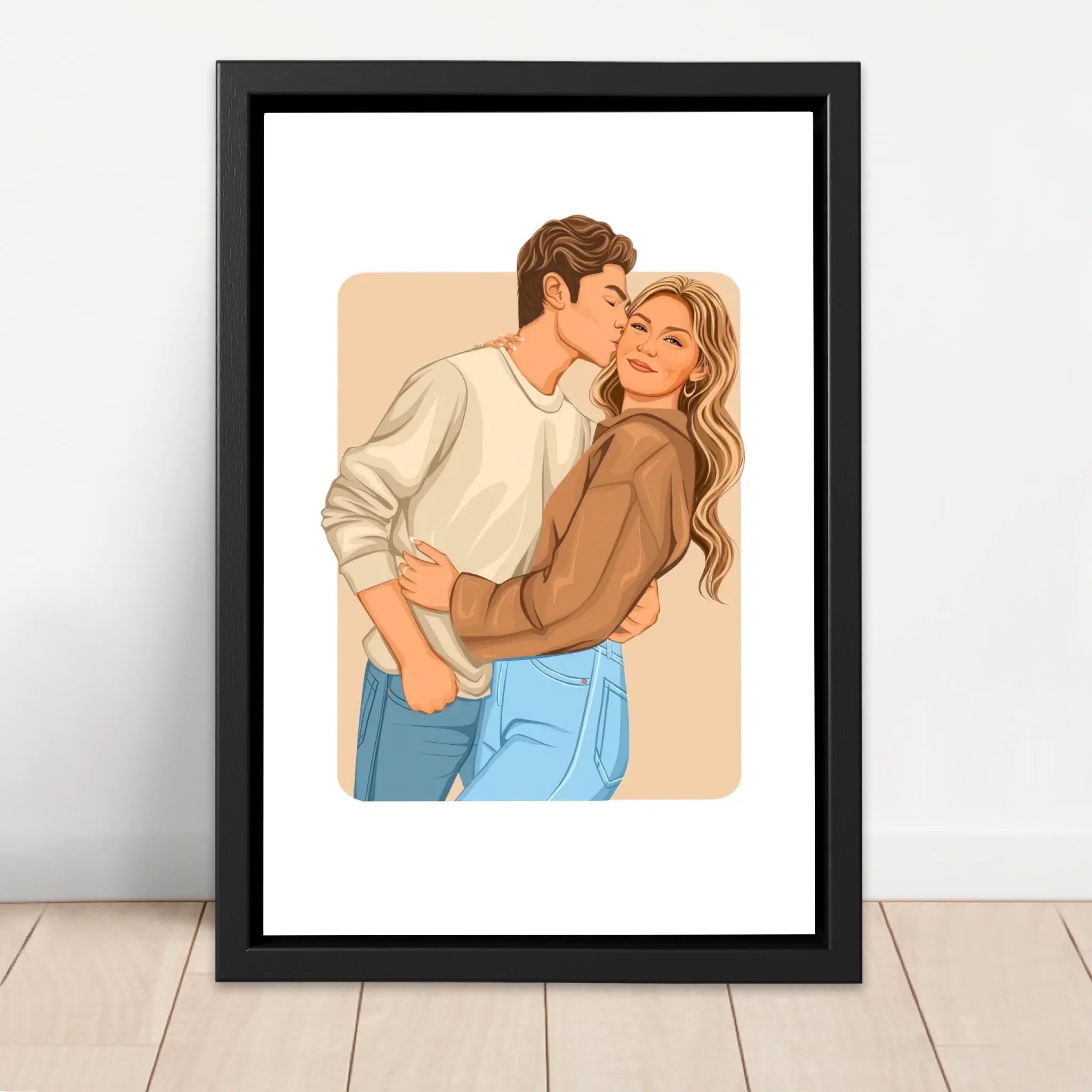 Tela personalizzata – Illustrazione romantica moderna