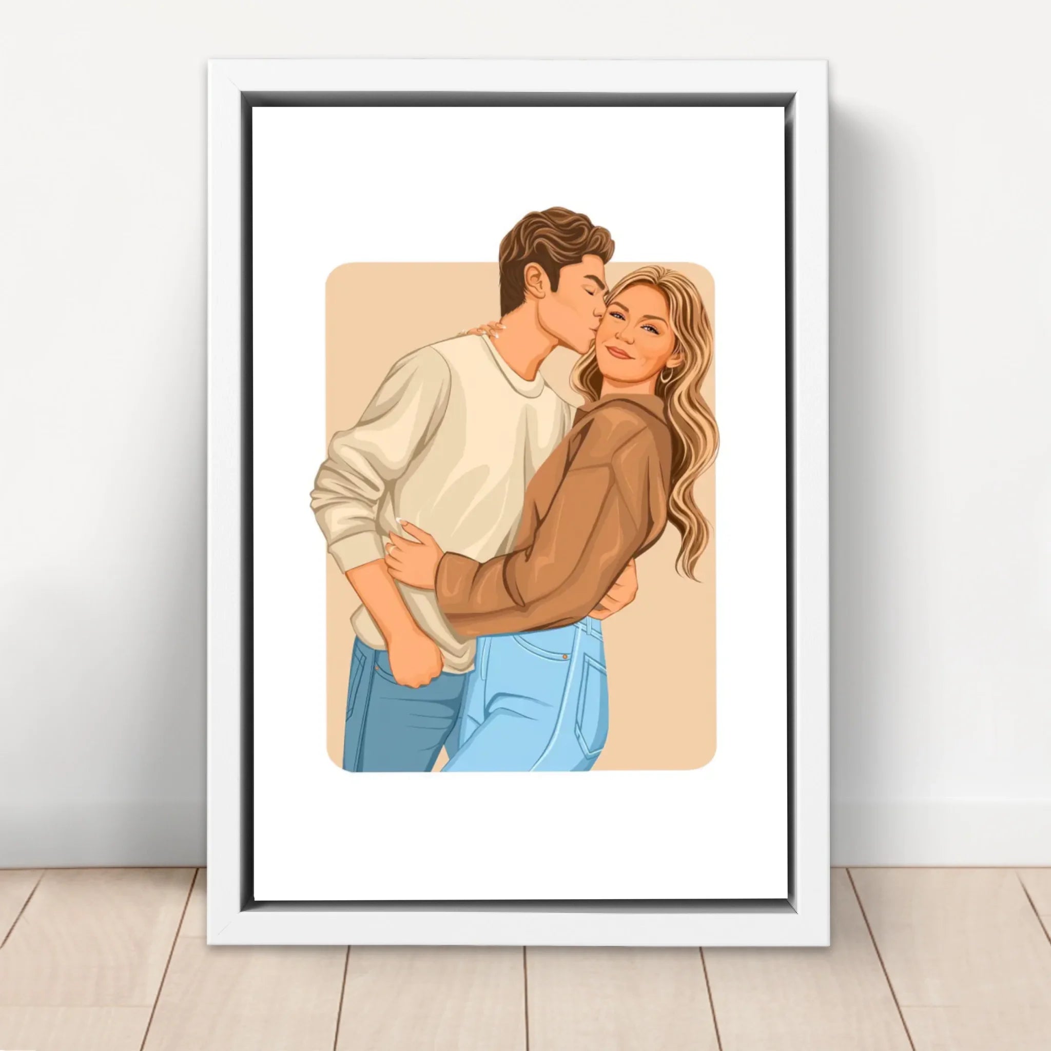 Tela personalizzata – Illustrazione romantica moderna