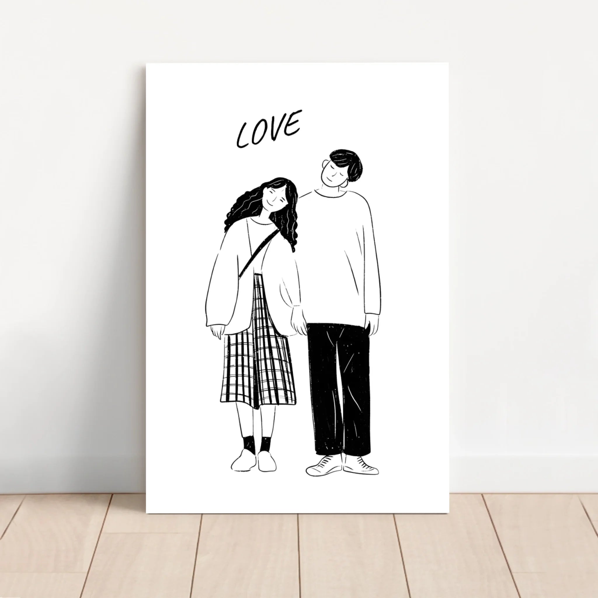 Tela personalizzata – Foto in disegno a linee
