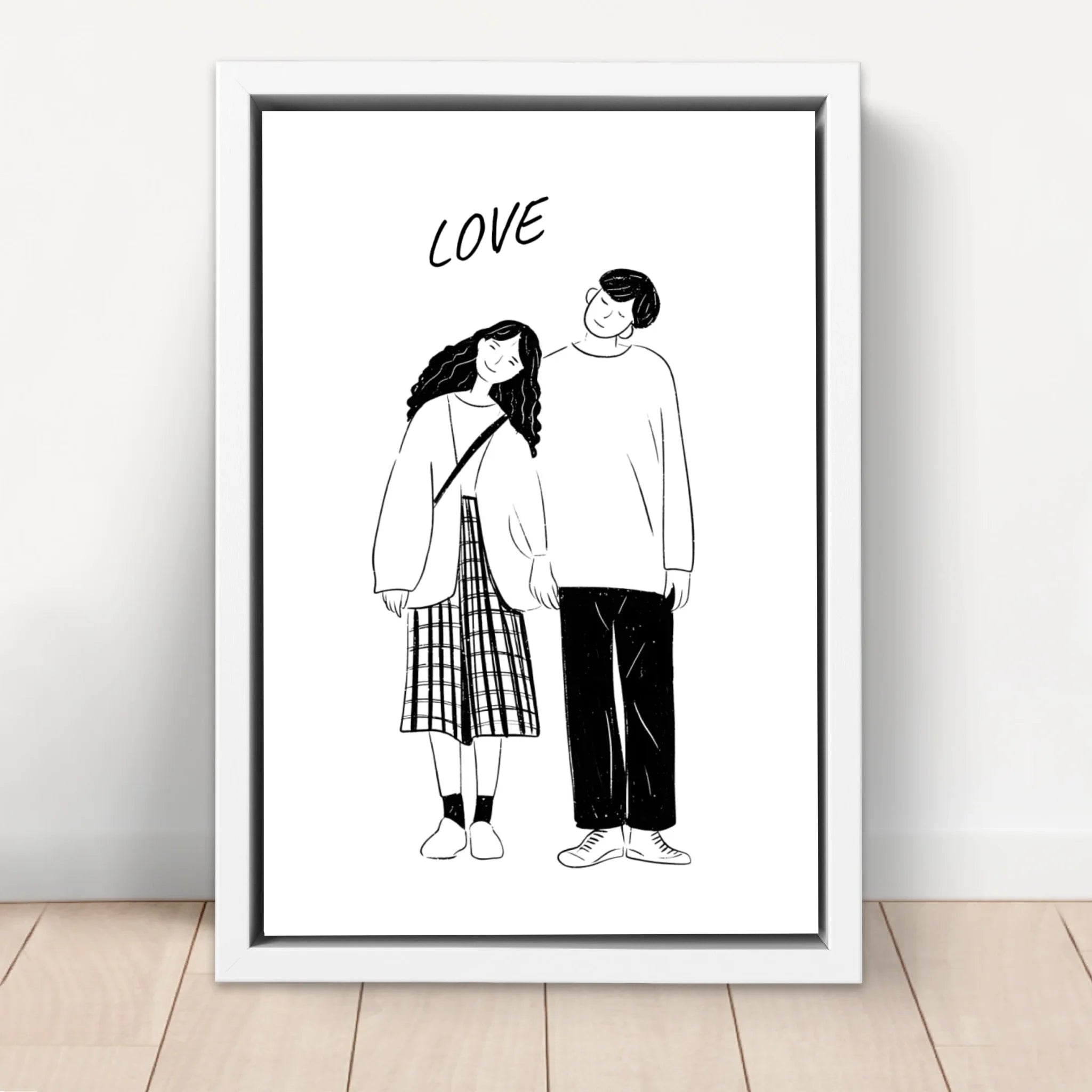 Tela personalizzata – Foto in disegno a linee