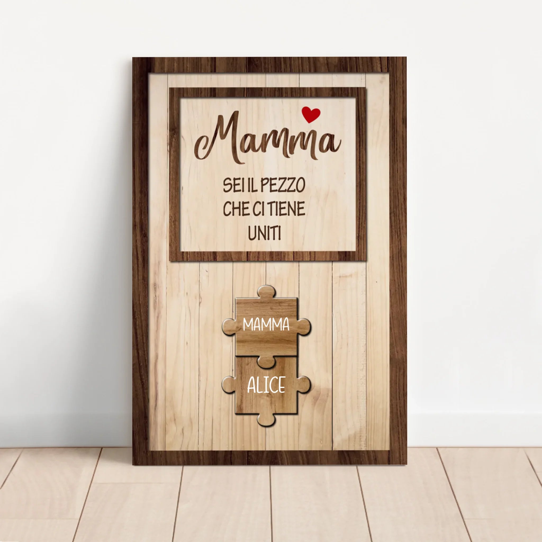 Tela personalizzata – La mamma ci tiene uniti