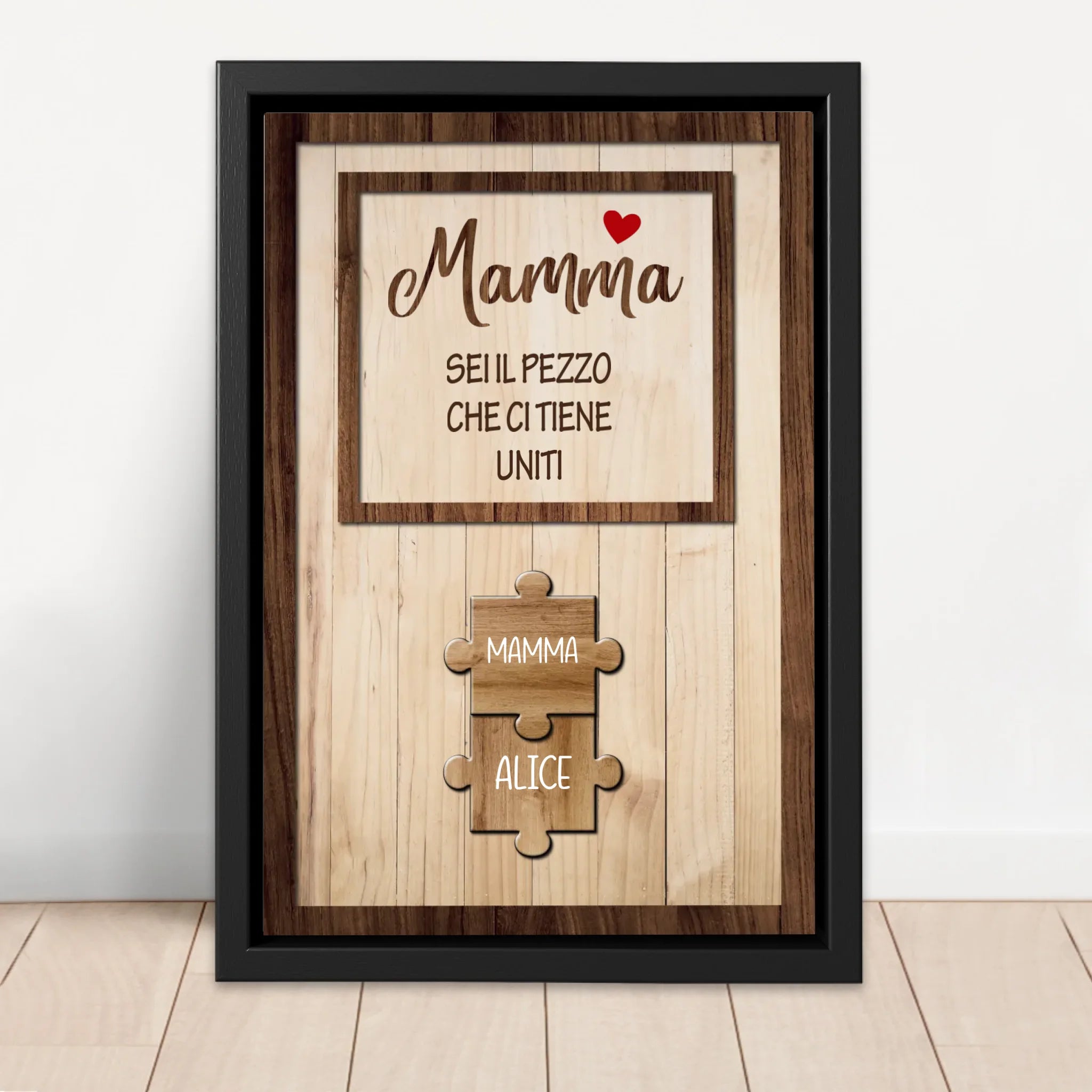 Tela personalizzata – La mamma ci tiene uniti
