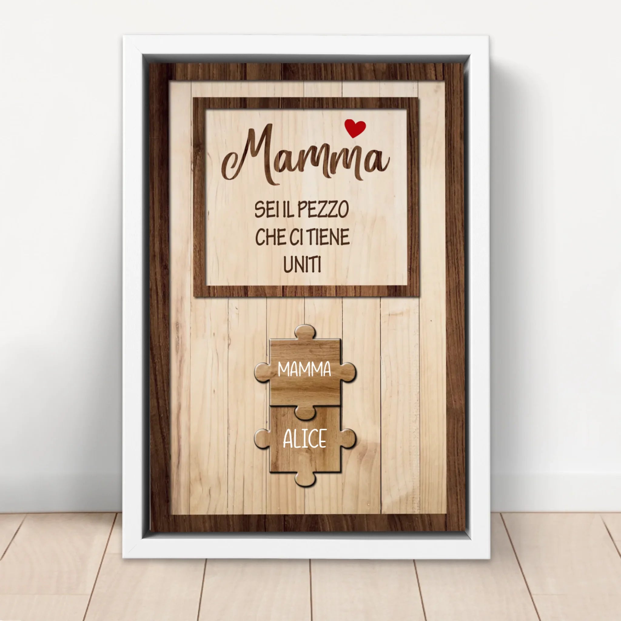 Tela personalizzata – La mamma ci tiene uniti