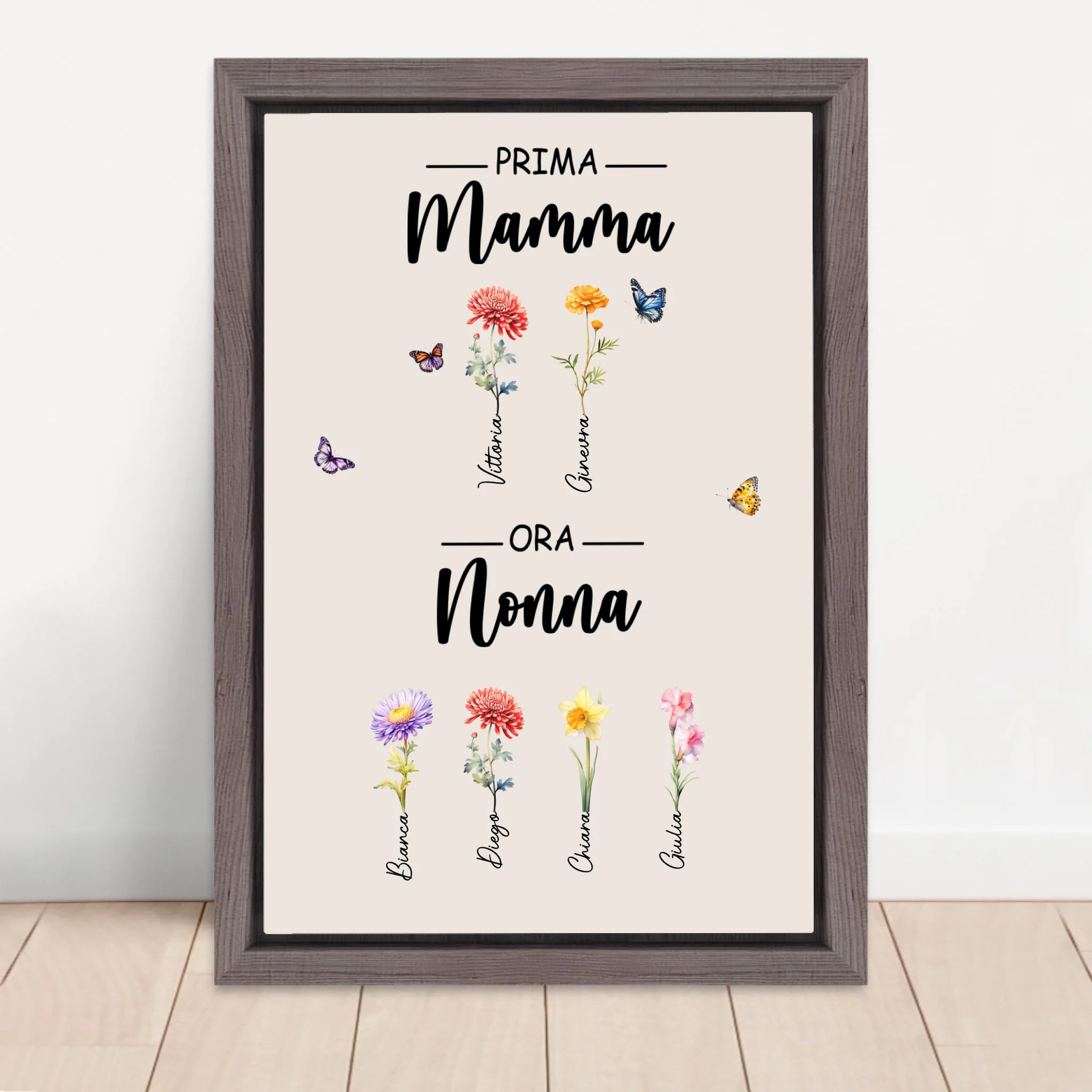Vertical Framed  Canvas-Oak 2026