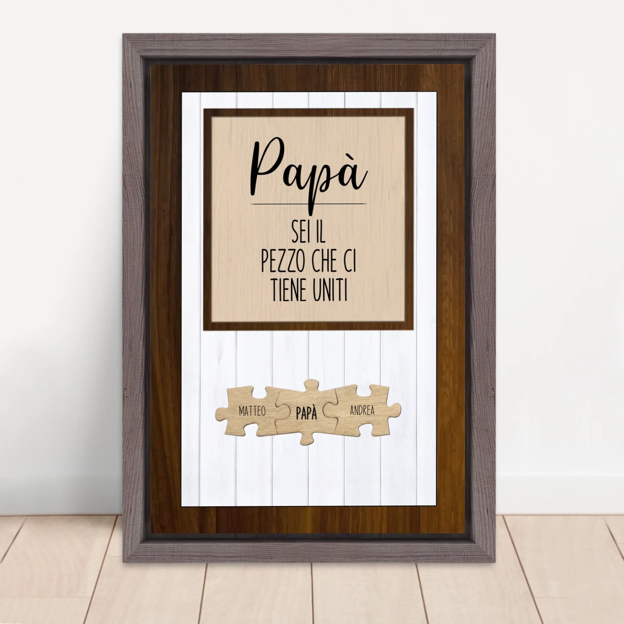 Vertical Framed  Canvas-Oak 2026