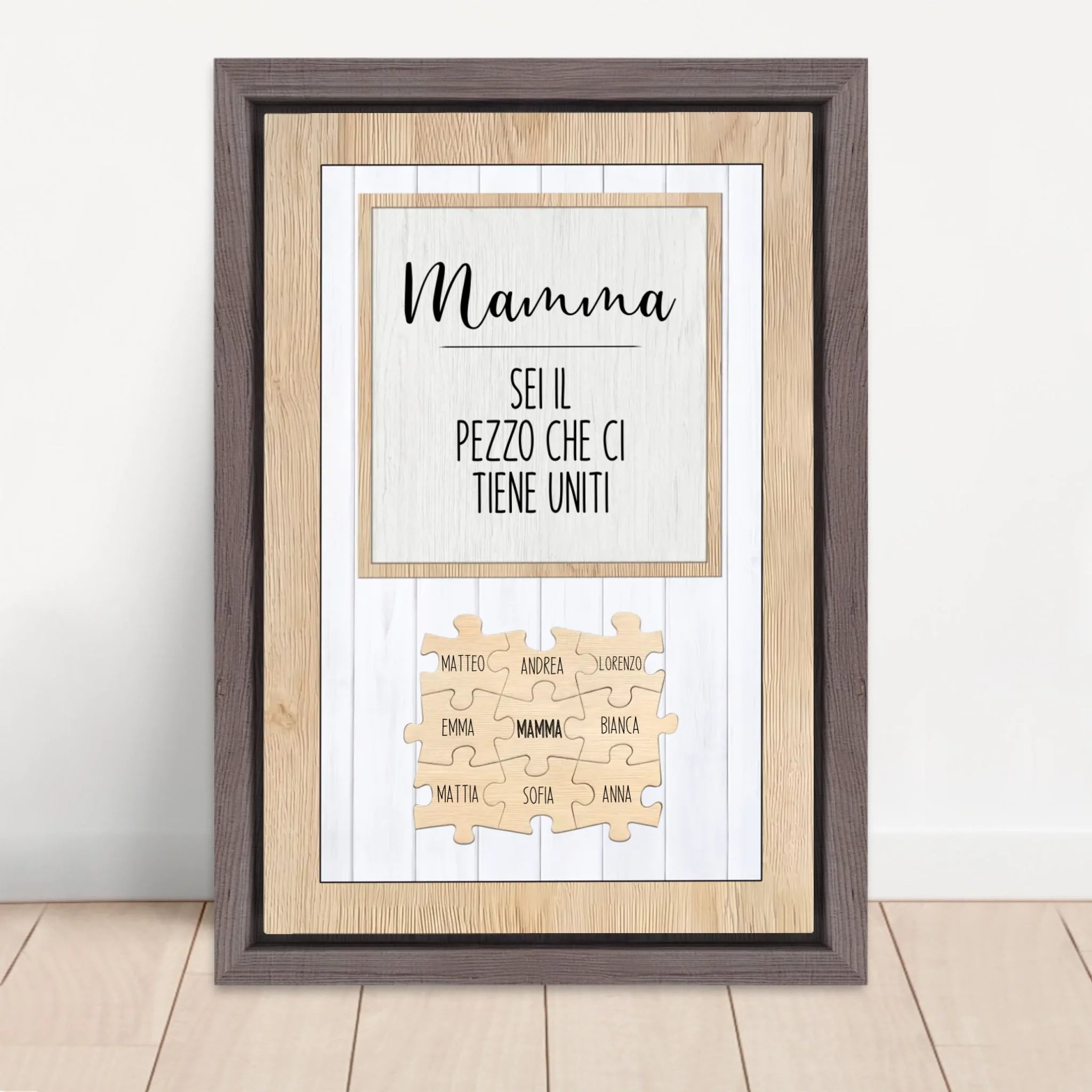 Vertical Framed  Canvas-Oak 2026
