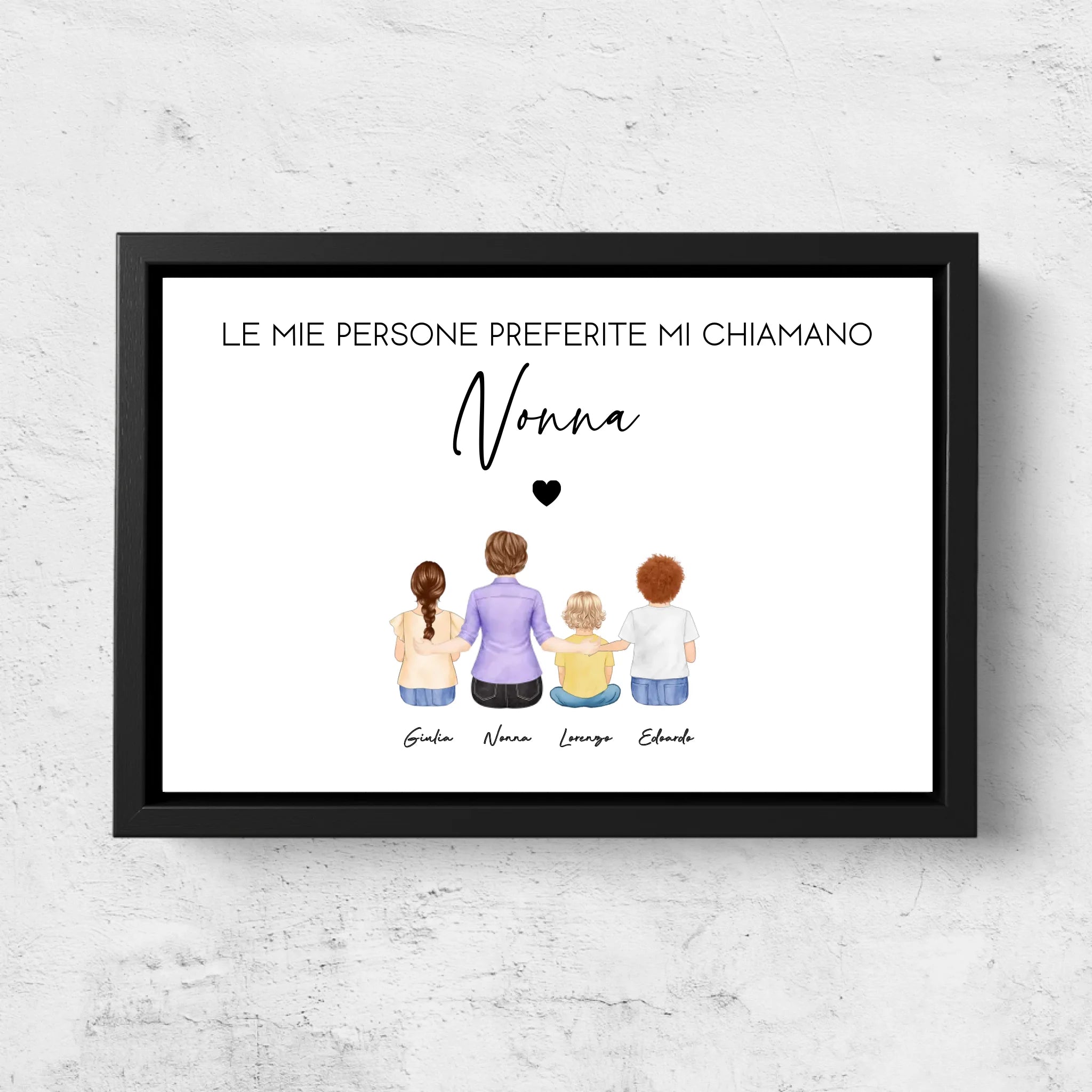 Tela personalizzata – Le mie persone preferite mi chiamano Nonna