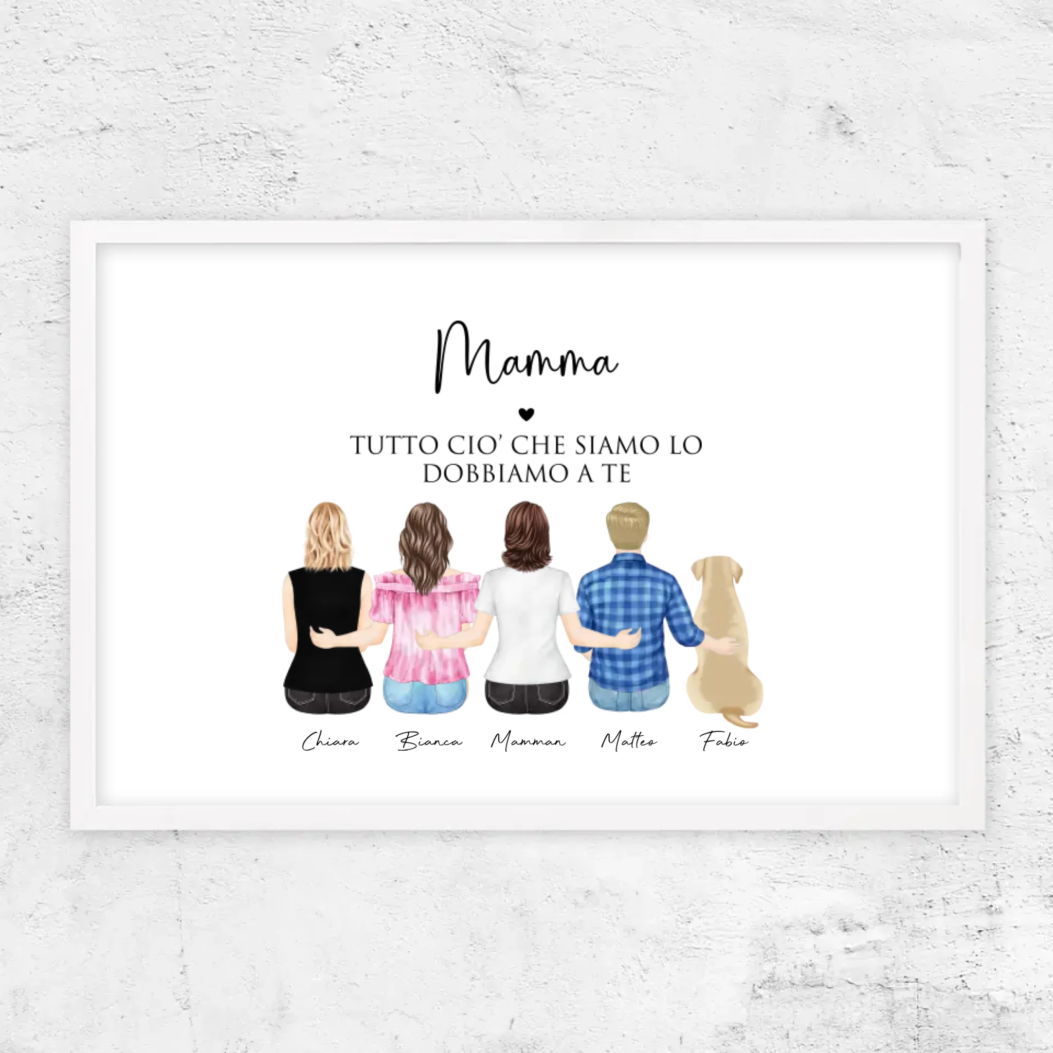 Poster personalizzato – Mamma e i suoi bambini
