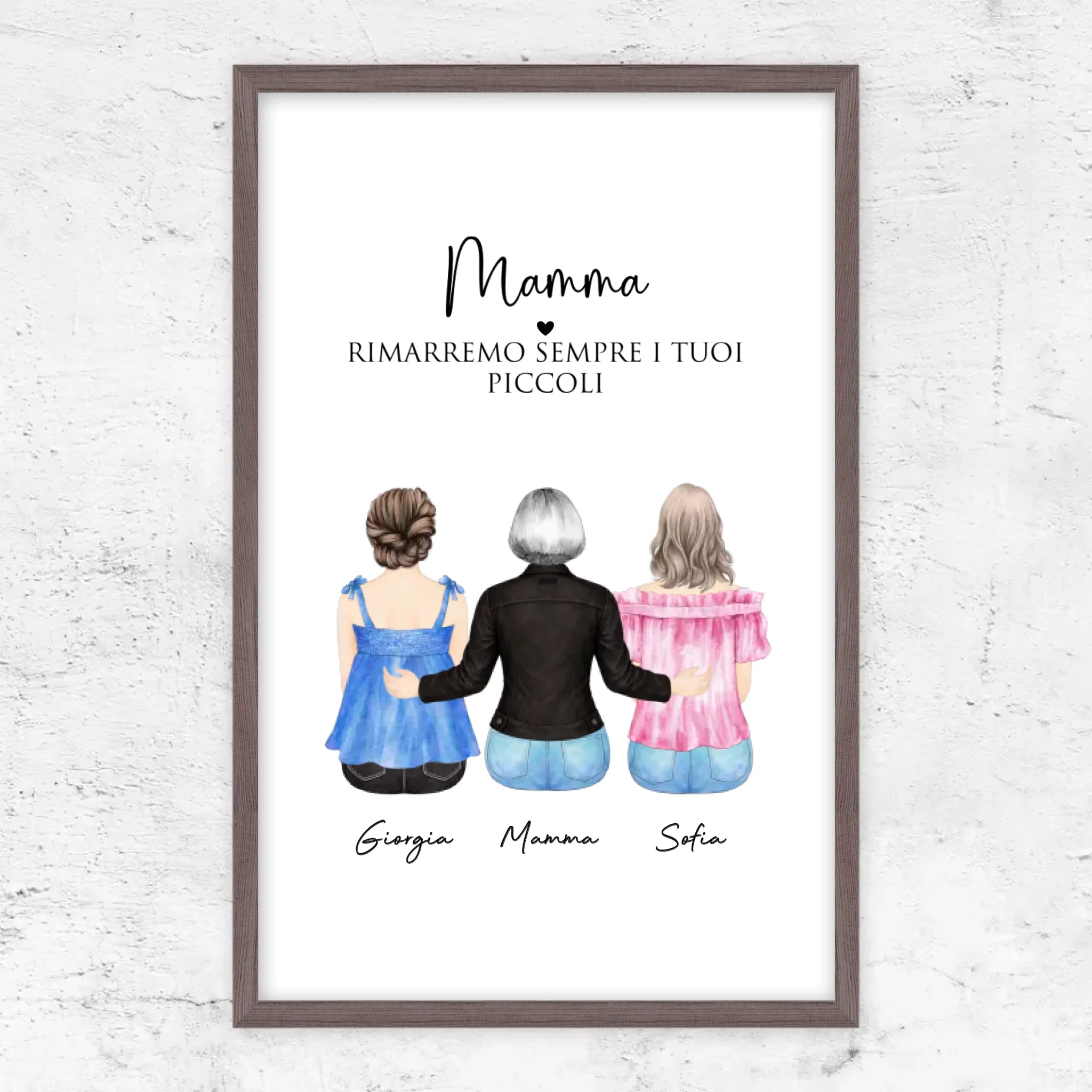 Poster personalizzato – Mamma, tutto ciò che siamo è grazie a te